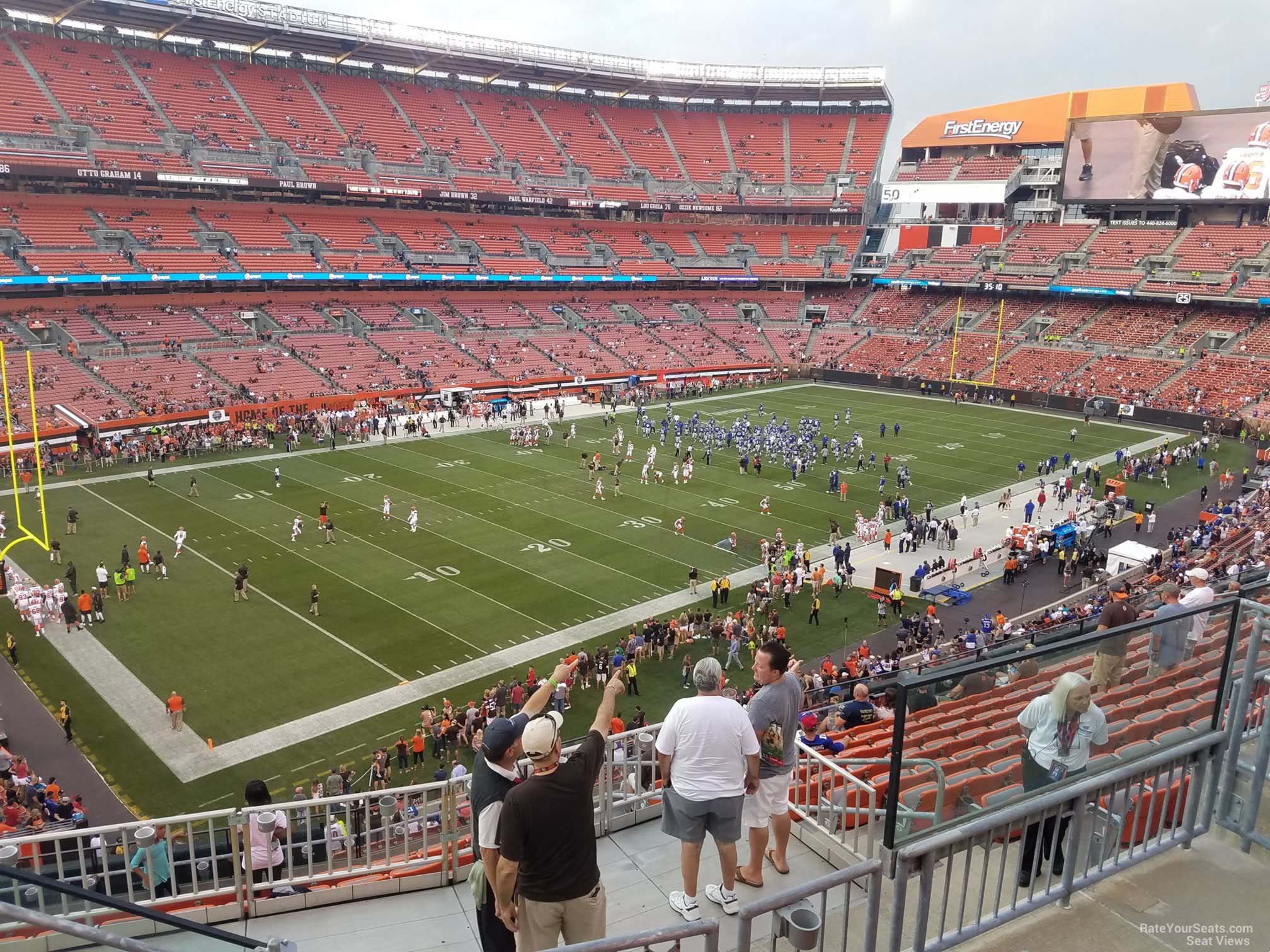 section 303, row 14 seat view  - cleveland browns stadium