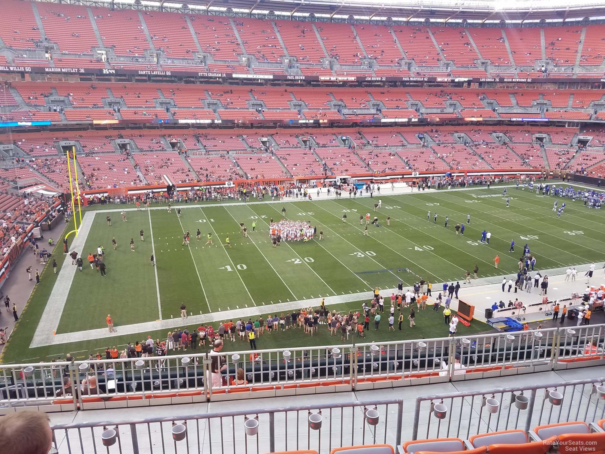 section 305, row 14 seat view  - cleveland browns stadium