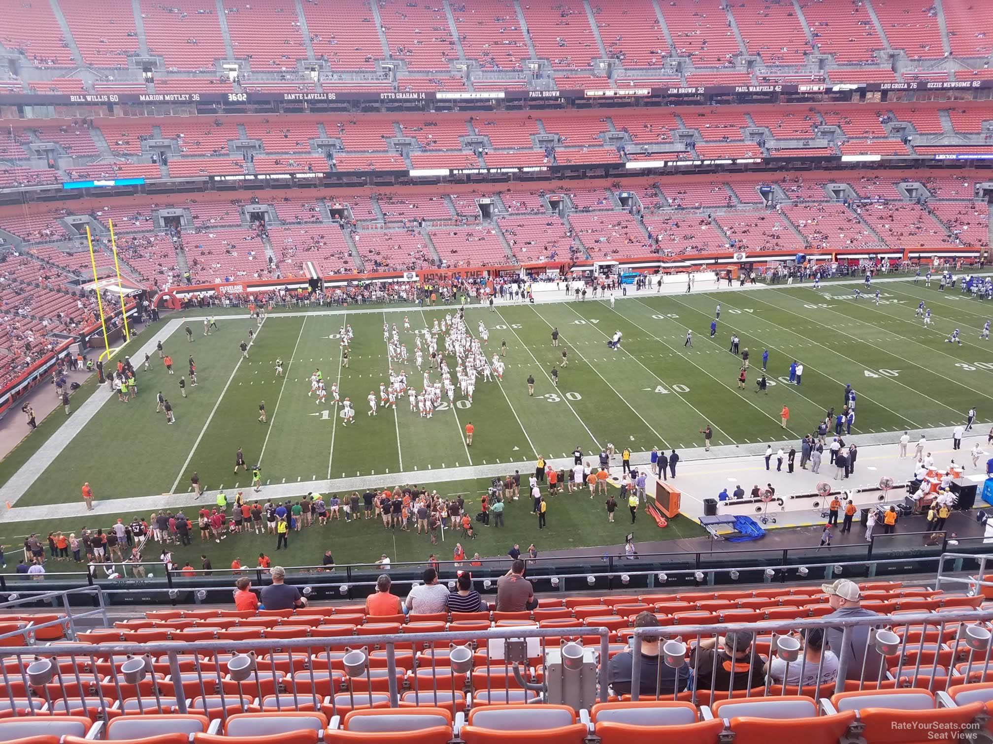section 306, row 14 seat view  - cleveland browns stadium