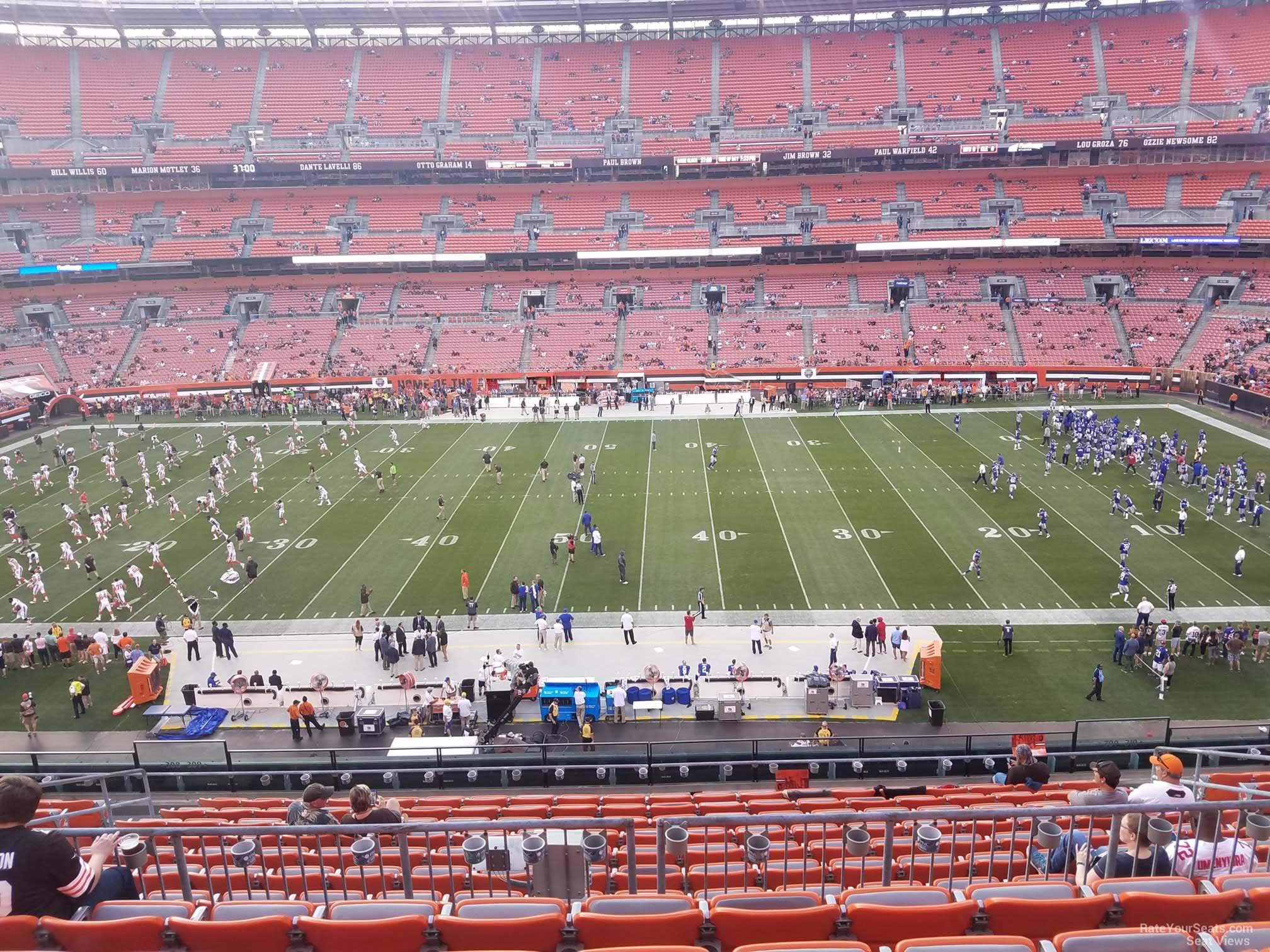 section 309, row 14 seat view  - cleveland browns stadium