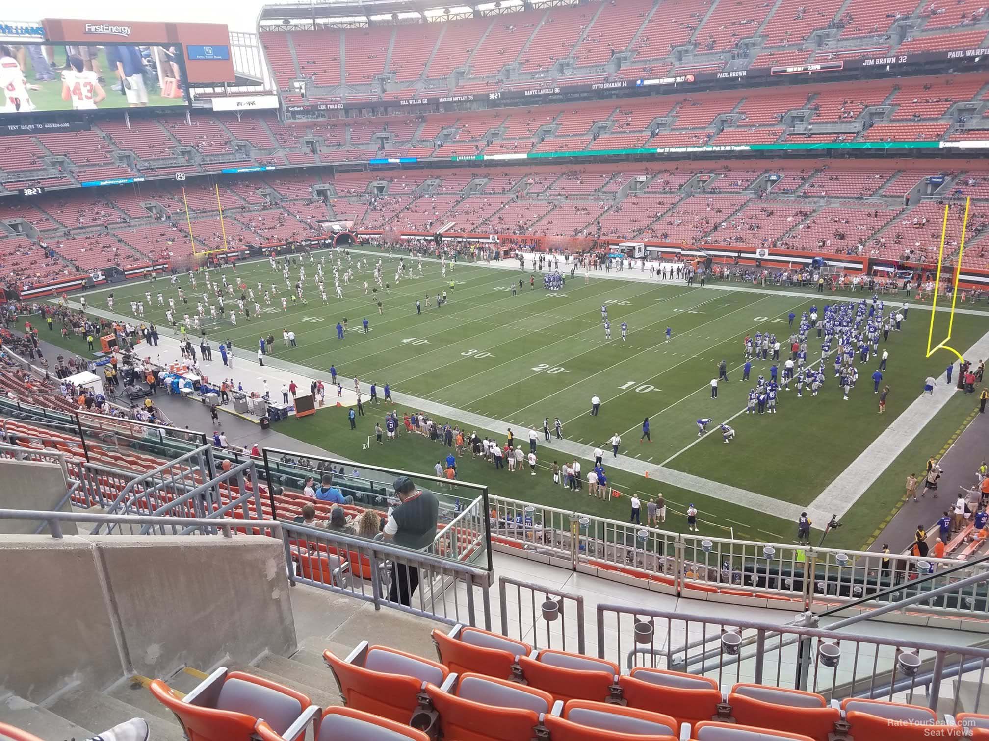 section 314, row 14 seat view  - cleveland browns stadium