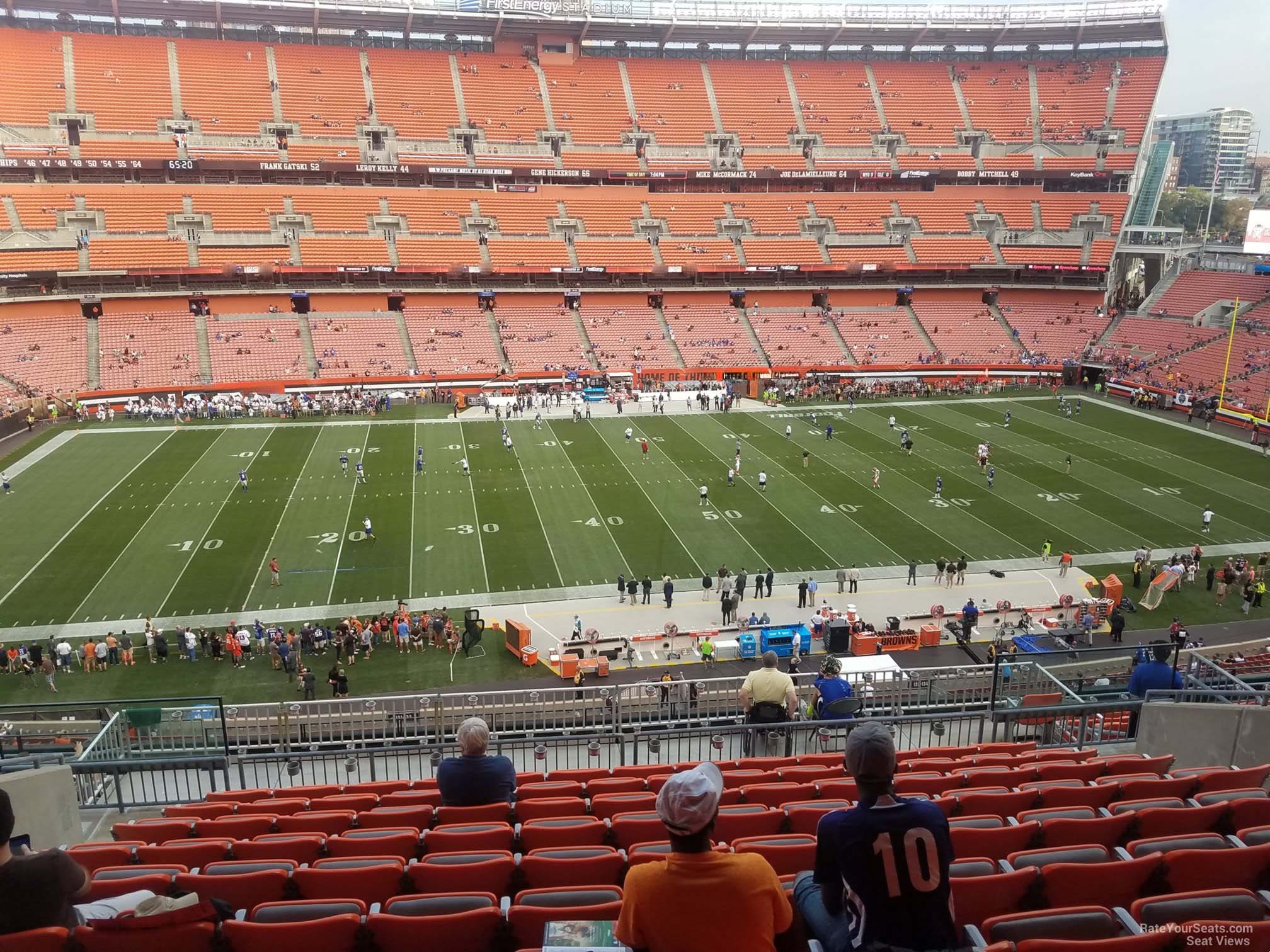 section 332, row 18 seat view  - cleveland browns stadium