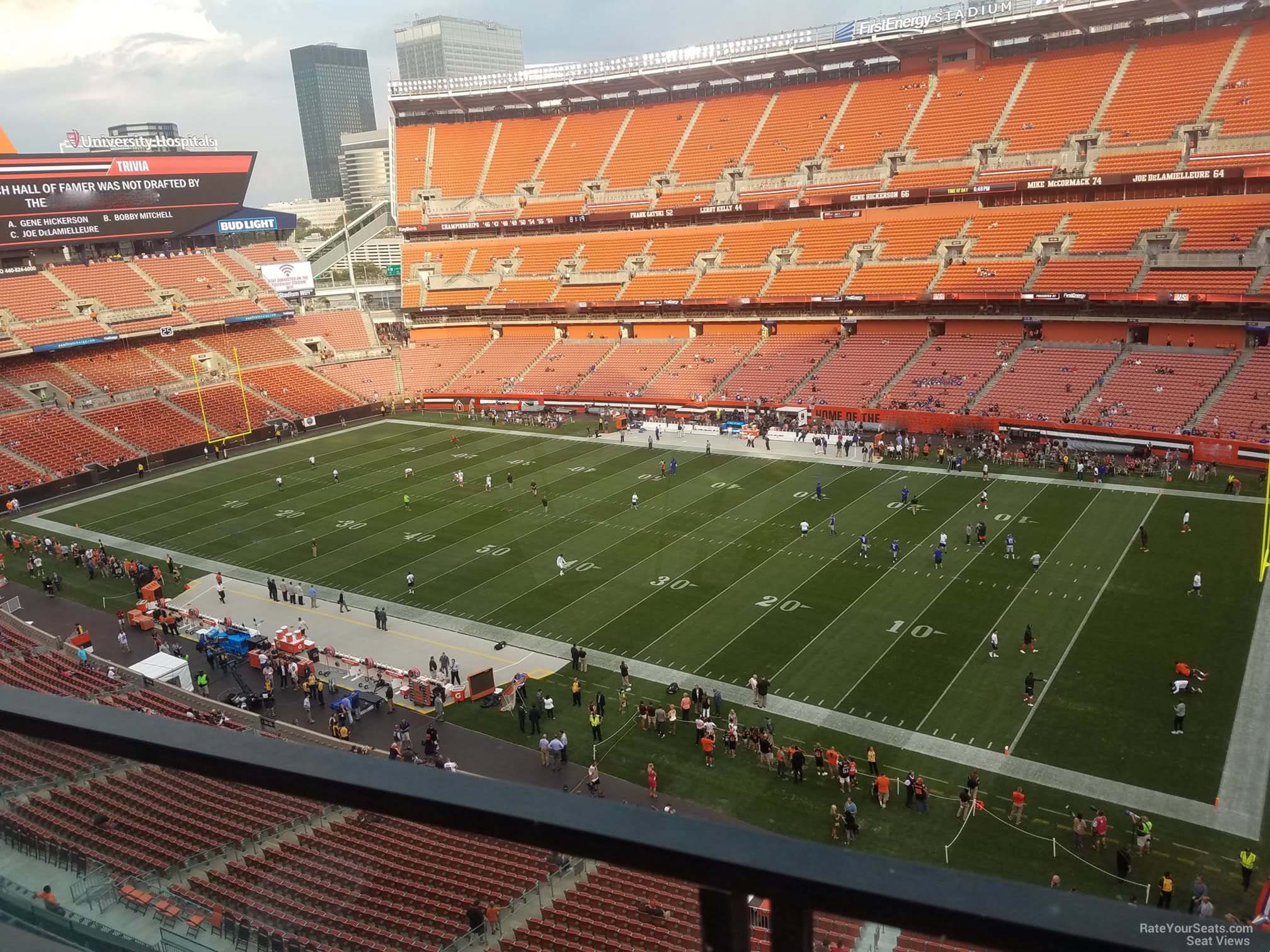 section 538, row 2 seat view  - cleveland browns stadium