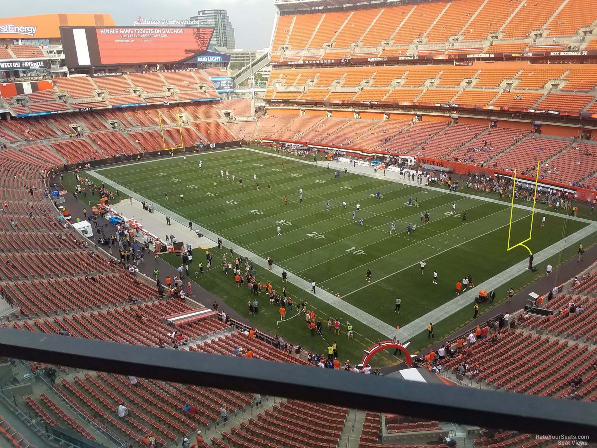 section 541, row 2 seat view  - cleveland browns stadium