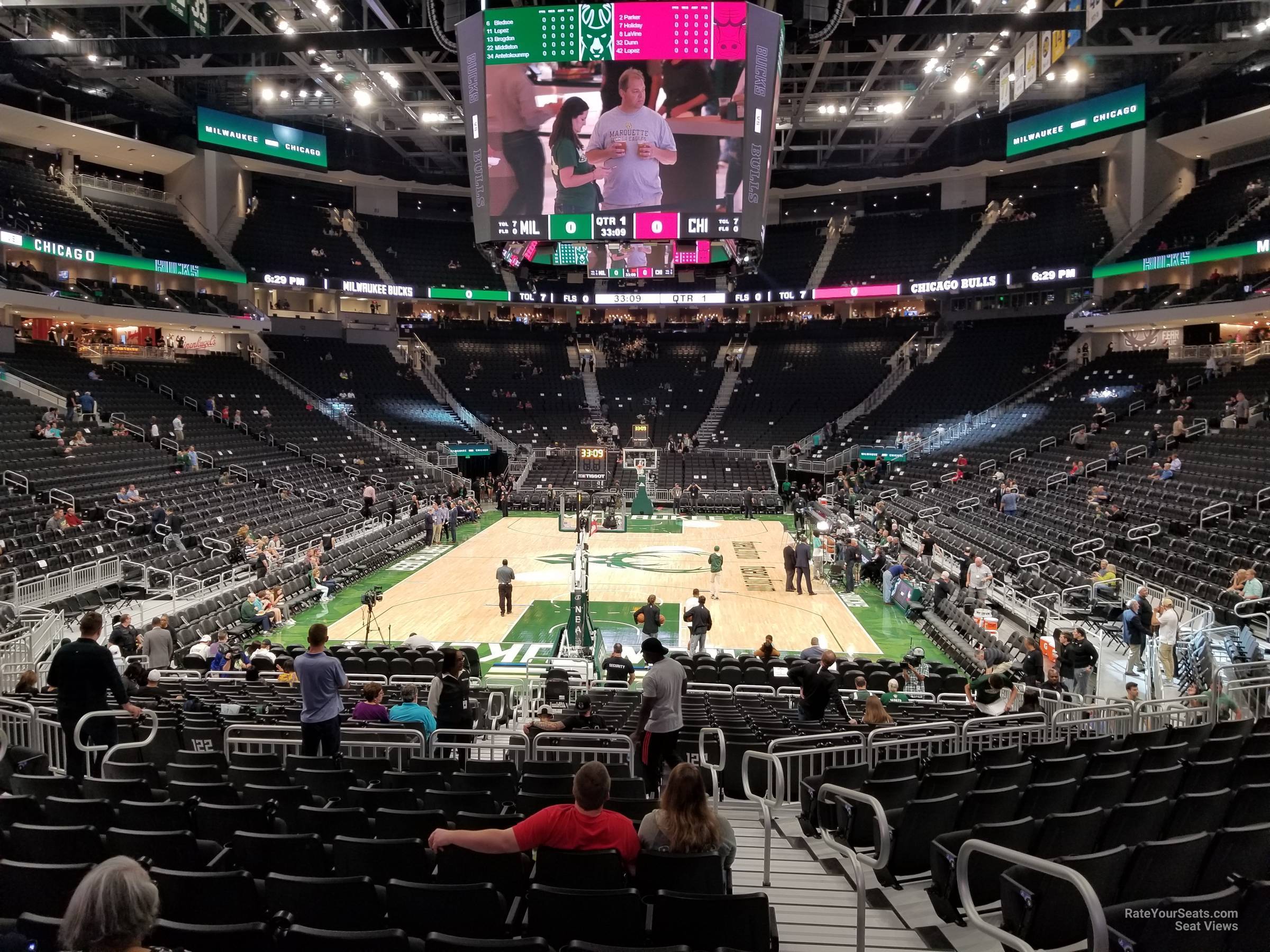 Fiserv Forum Section 101 - Milwaukee Bucks - RateYourSeats.com