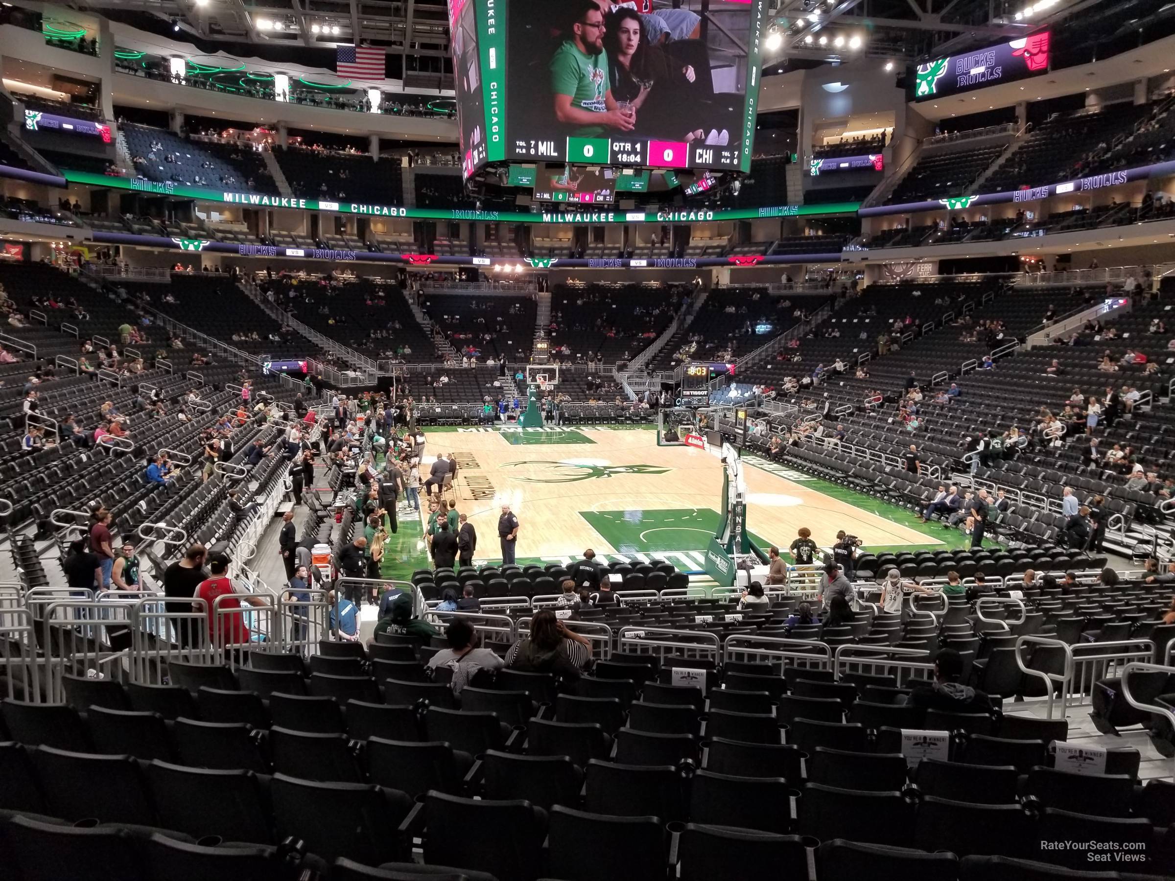 Fiserv Forum Section 113 - Milwaukee Bucks - RateYourSeats.com