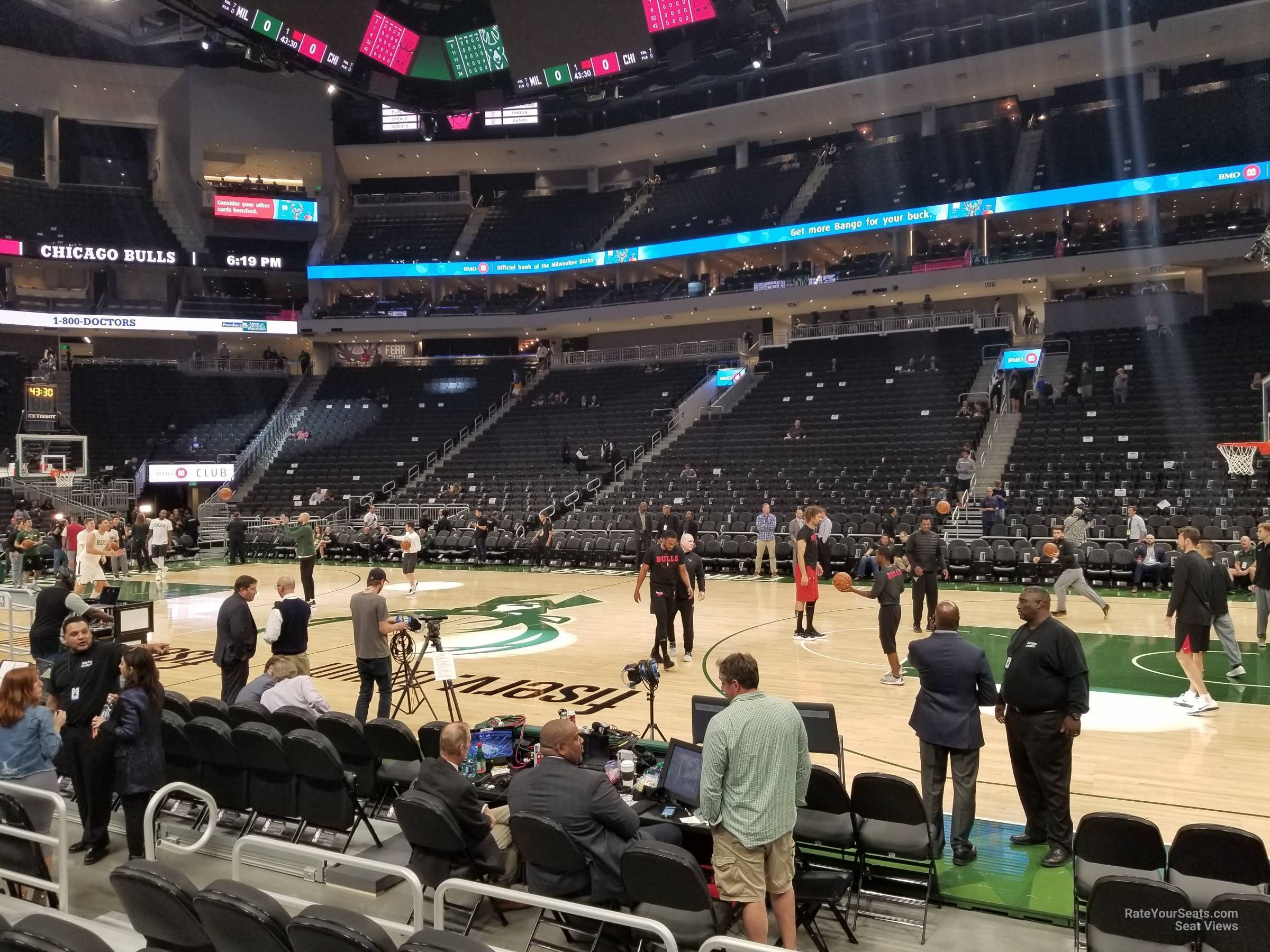 Section 116 at Fiserv Forum - Milwaukee Bucks - RateYourSeats.com