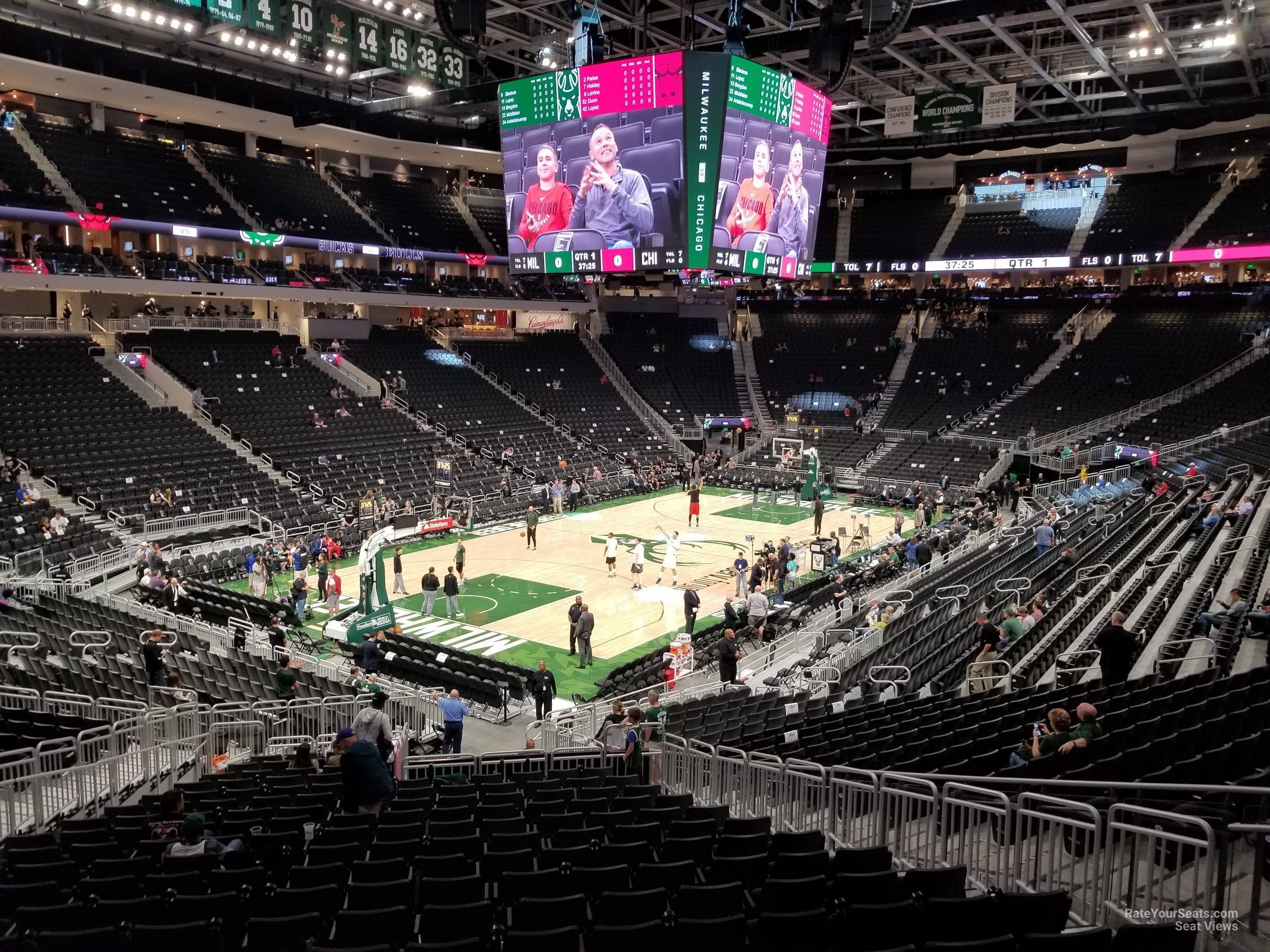 Fiserv Forum Section 120 Milwaukee Bucks