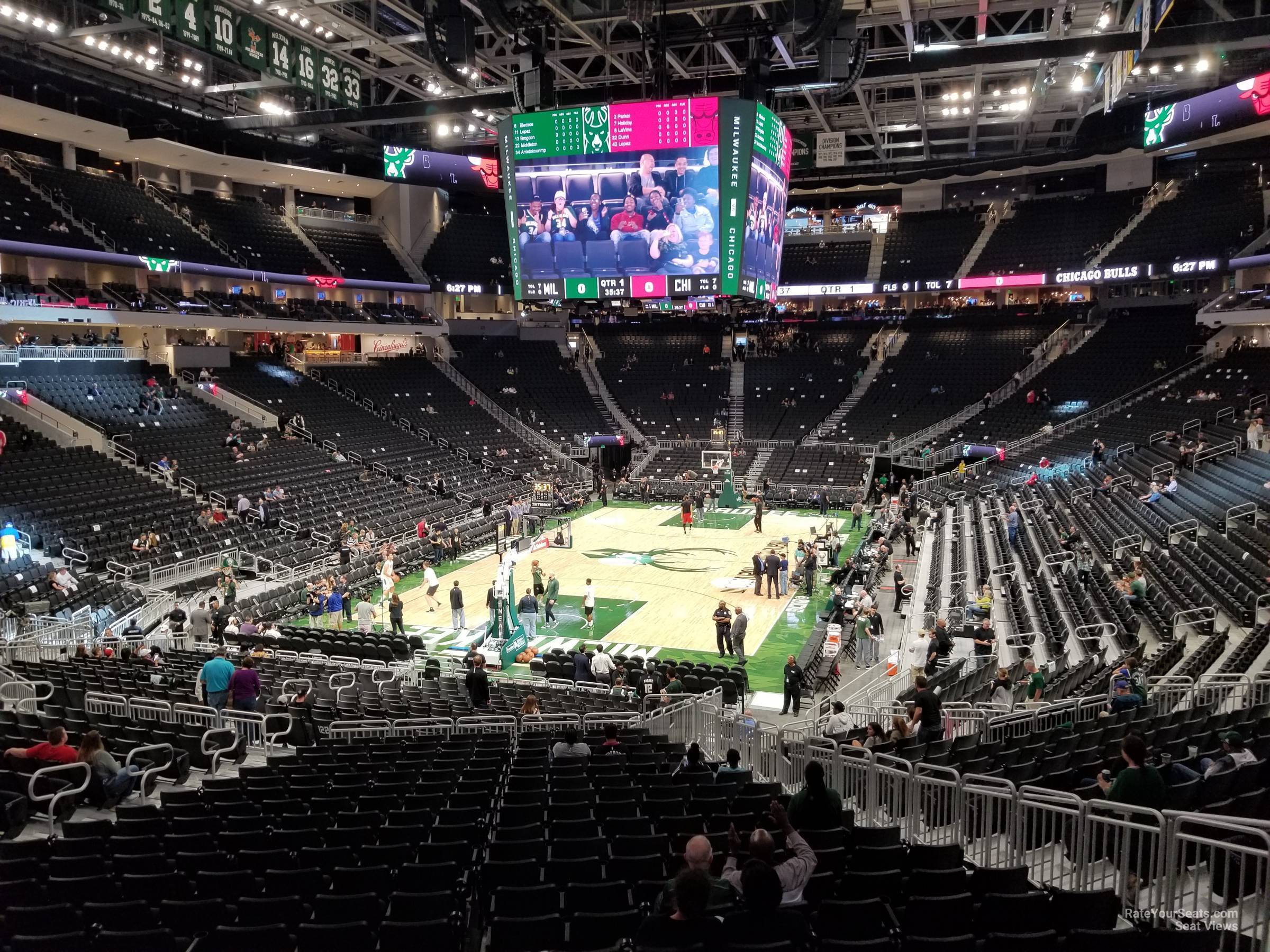 Fiserv Forum Section 121 - Milwaukee Bucks - RateYourSeats.com