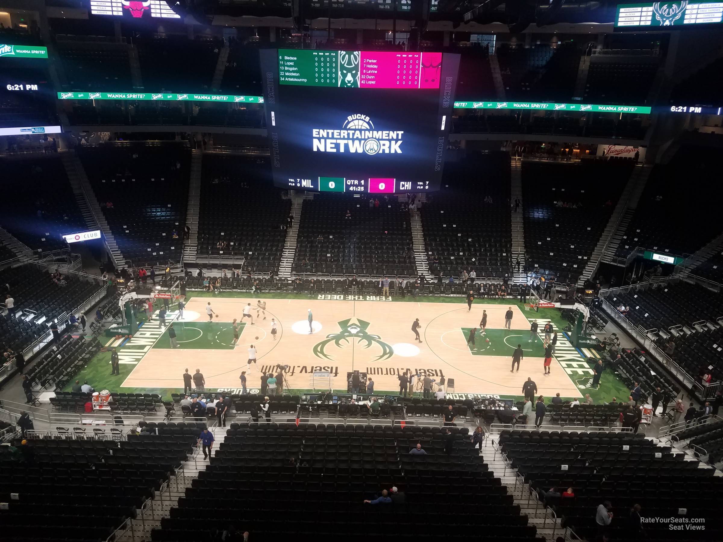 section 222, row 3 seat view  for basketball - fiserv forum