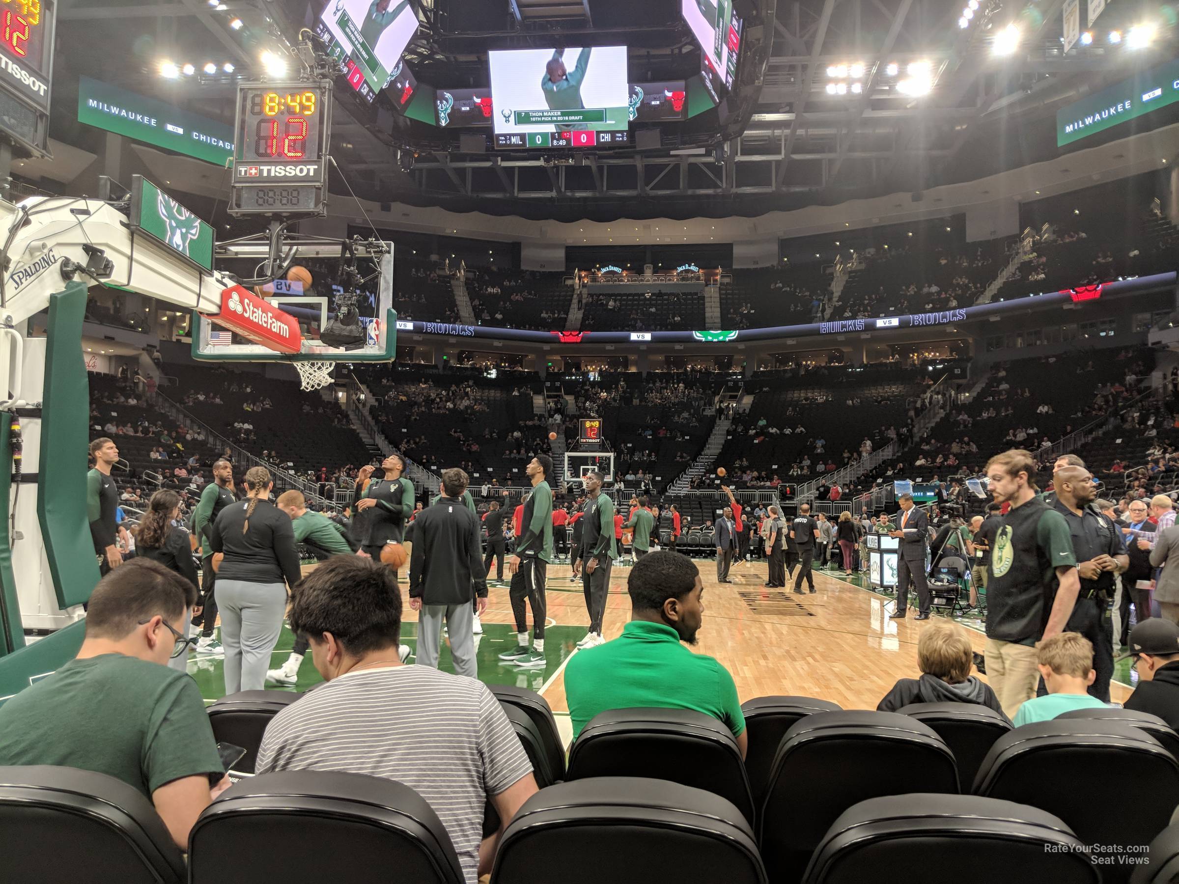 floor 1 seat view  for basketball - fiserv forum