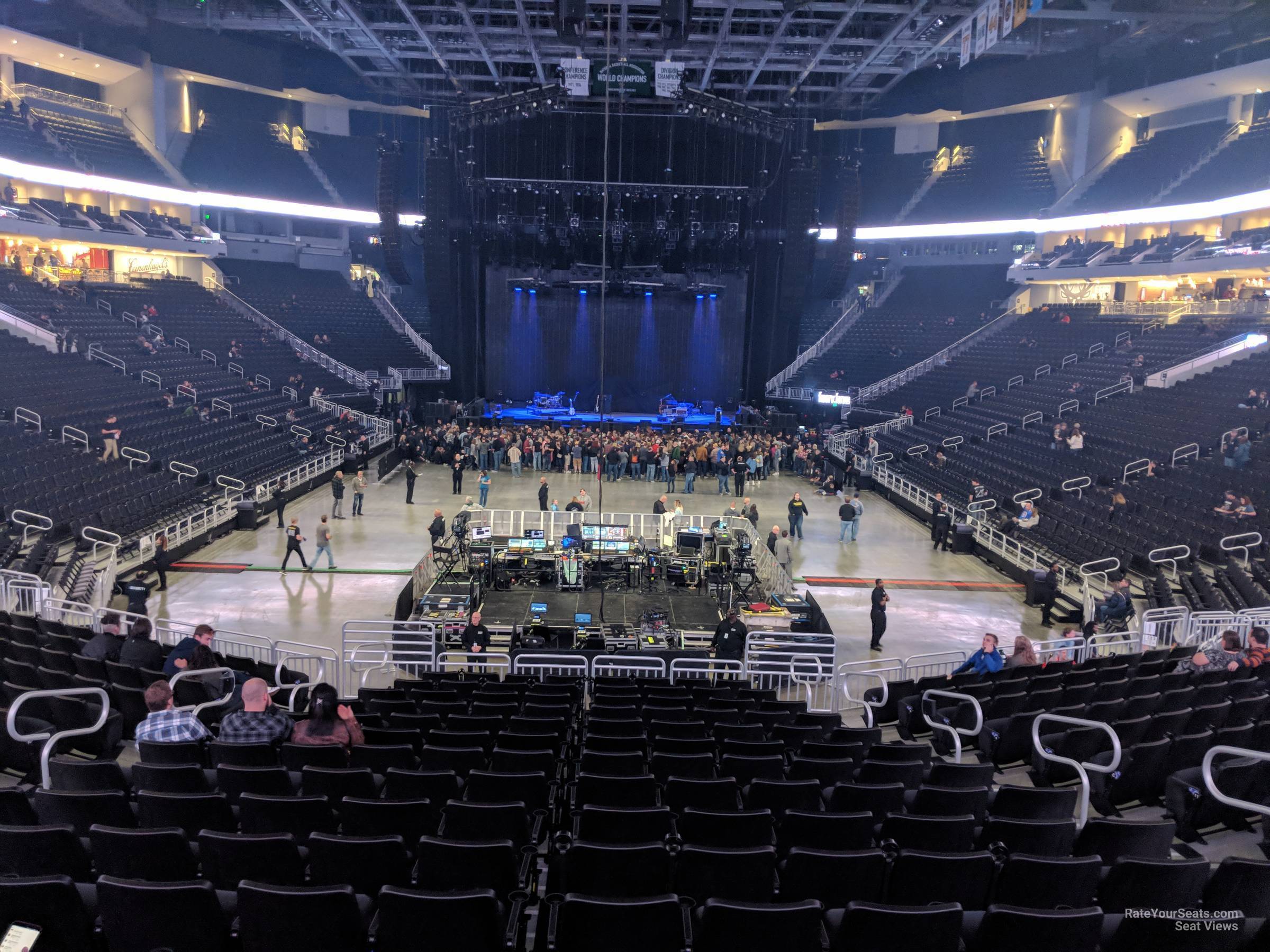 section 101, row 20 seat view  for concert - fiserv forum