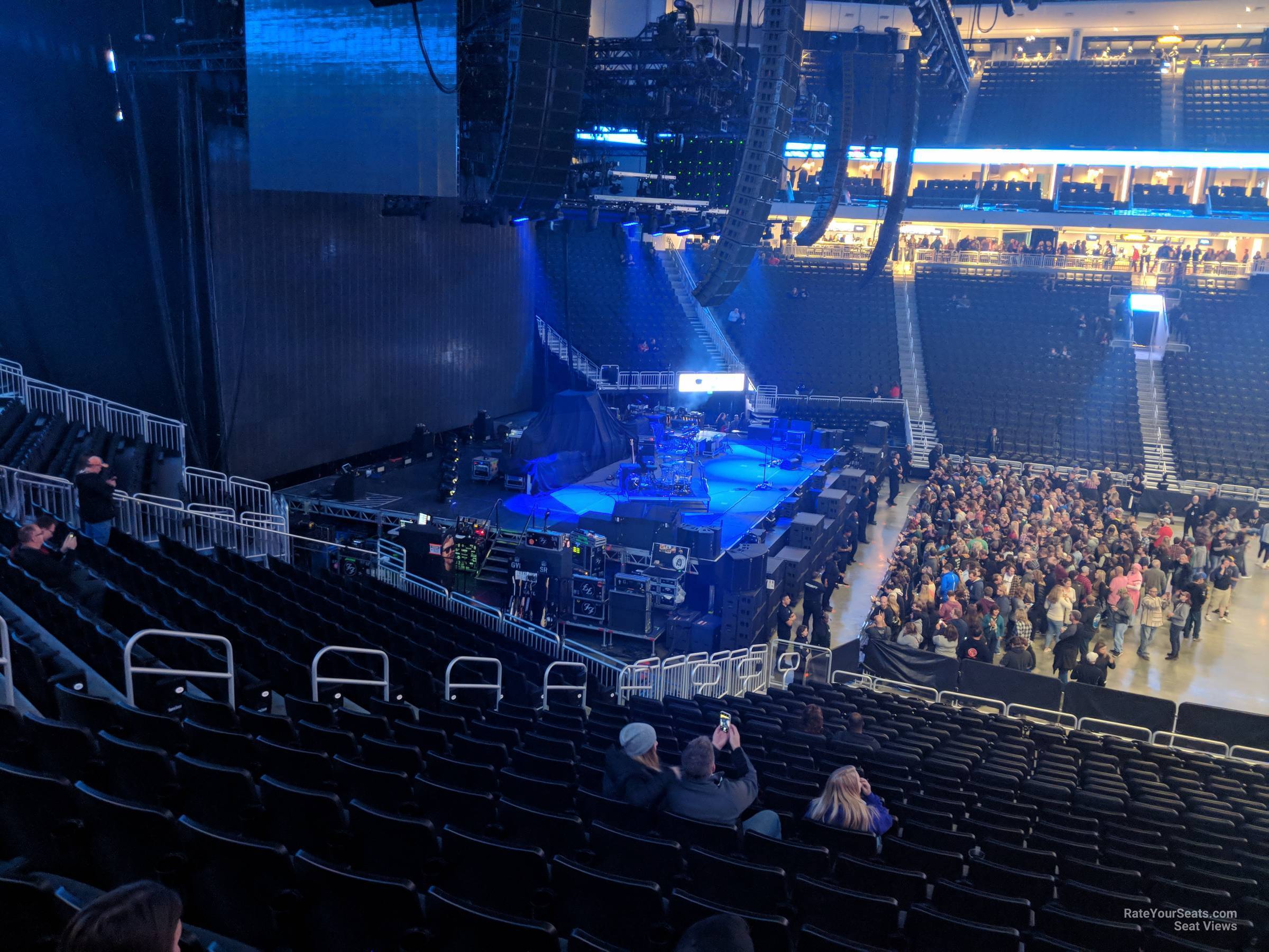section 107, row 23 seat view  for concert - fiserv forum