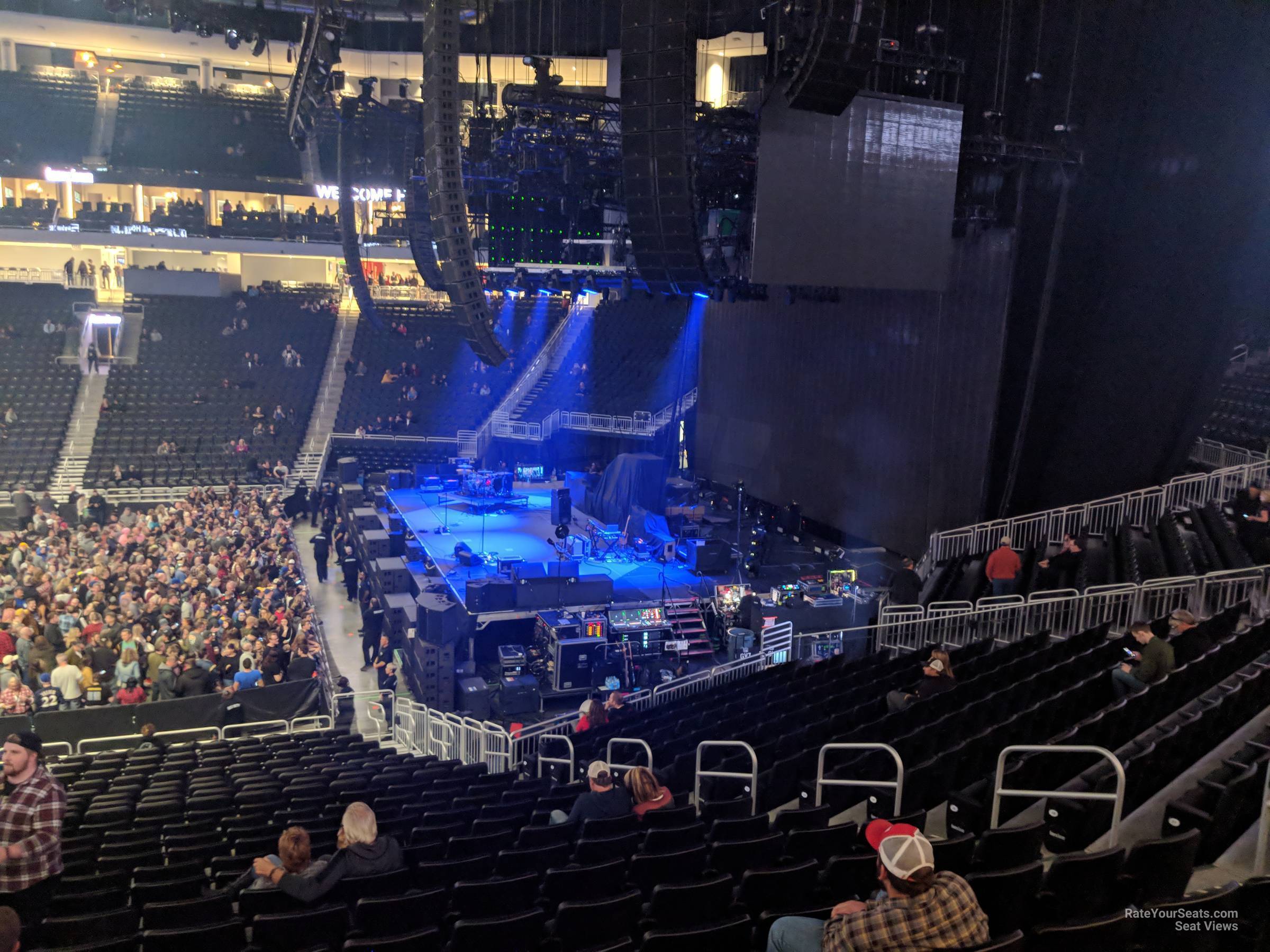 section 116, row 23 seat view  for concert - fiserv forum