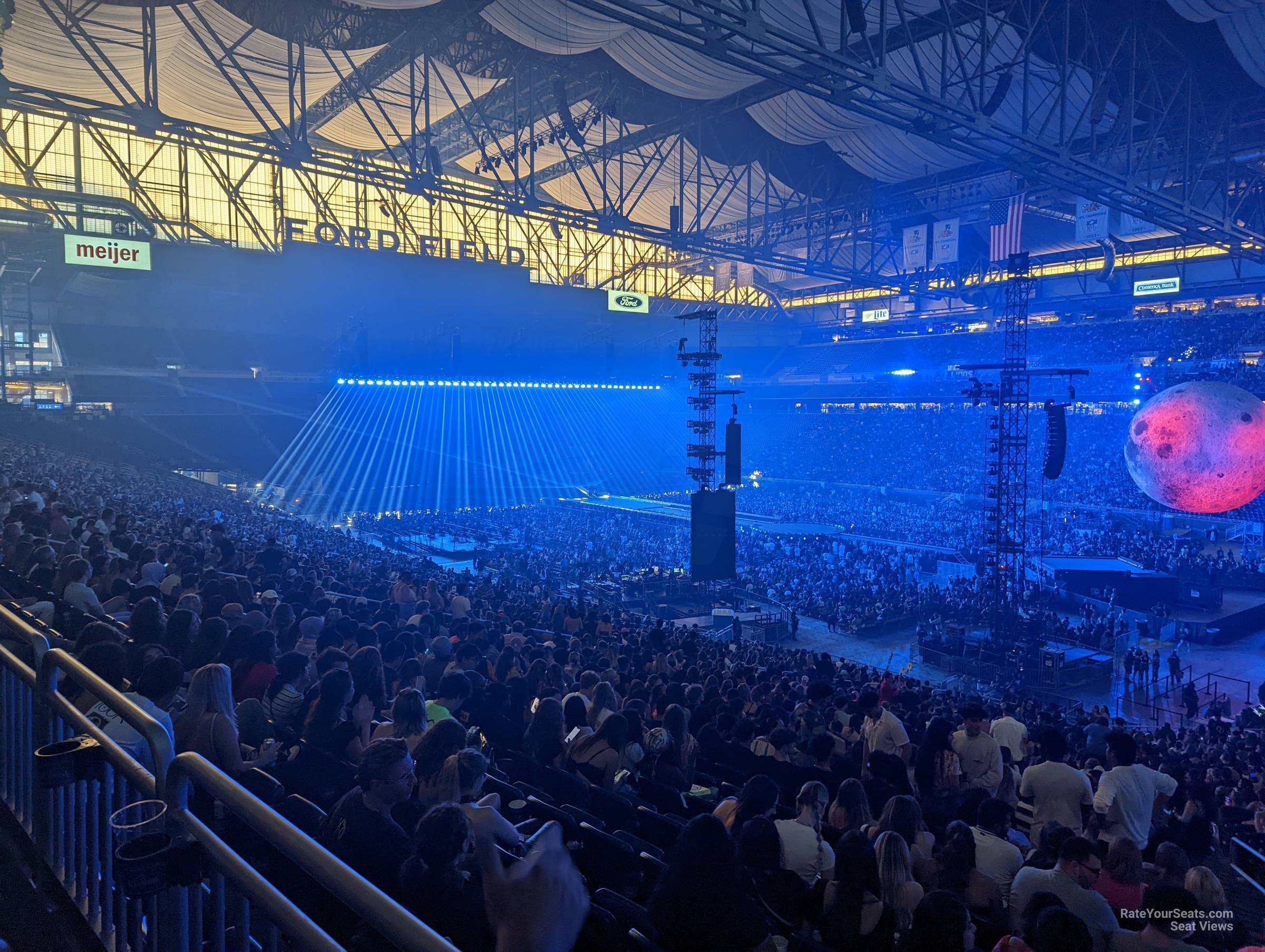 section 110 seat view  for concert - ford field