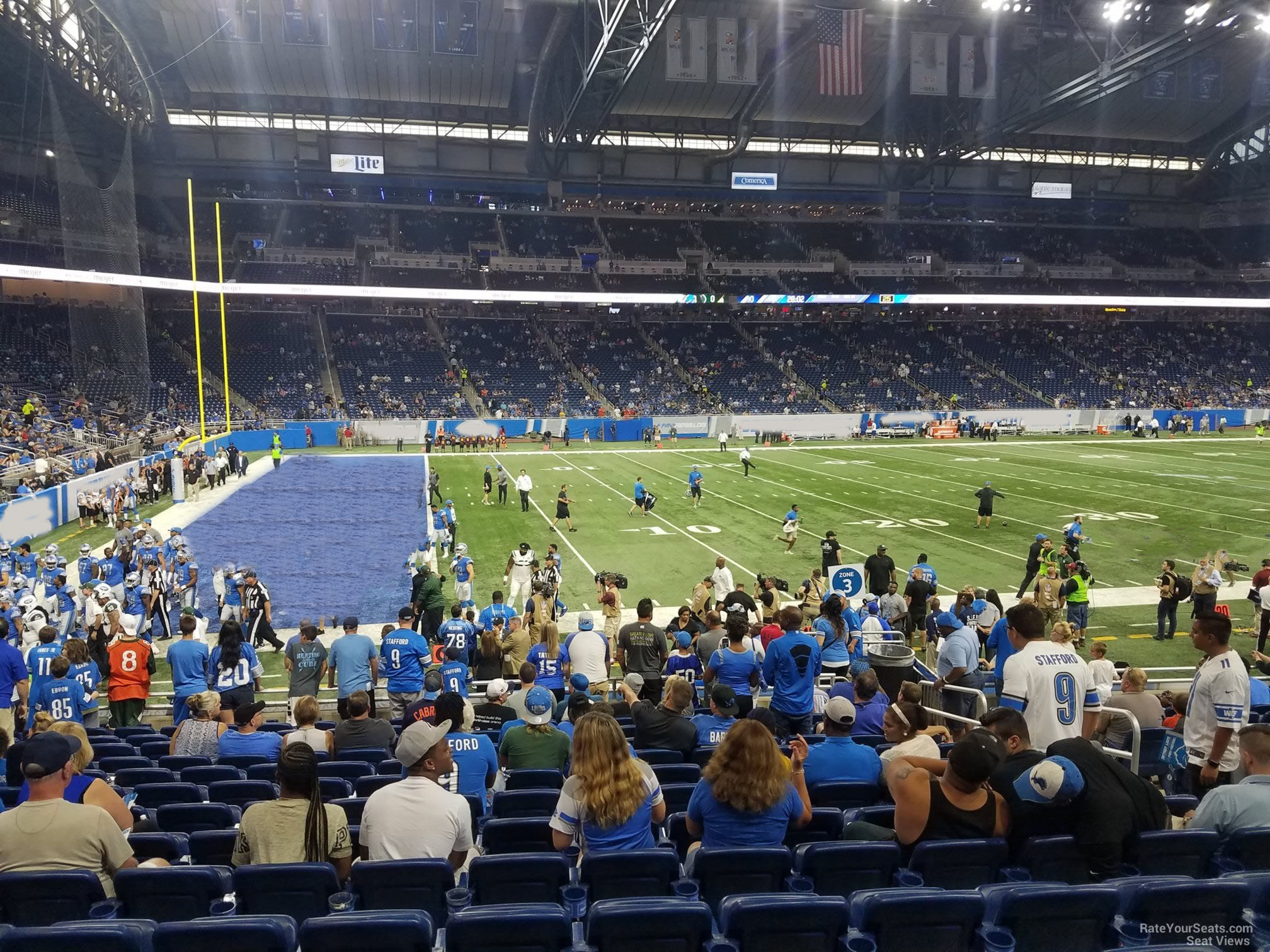 Ford Field Section 102 - Detroit Lions - RateYourSeats.com