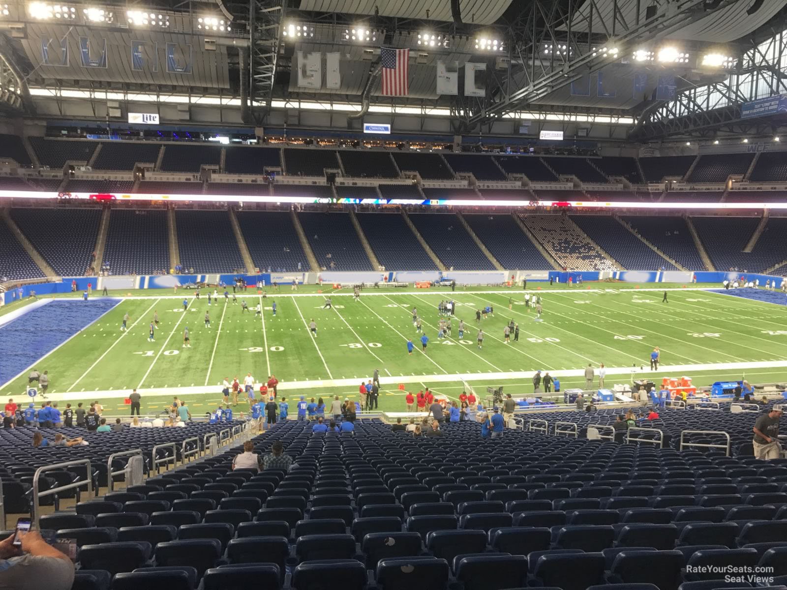 section 104, row 33 seat view  for football - ford field
