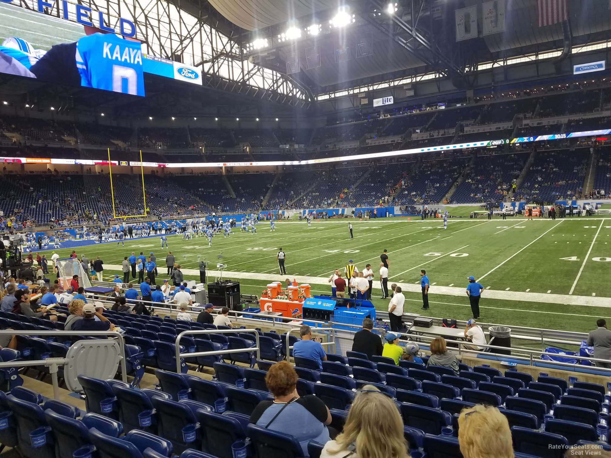 Ford Field, section 107, home of Detroit Lions, page 1