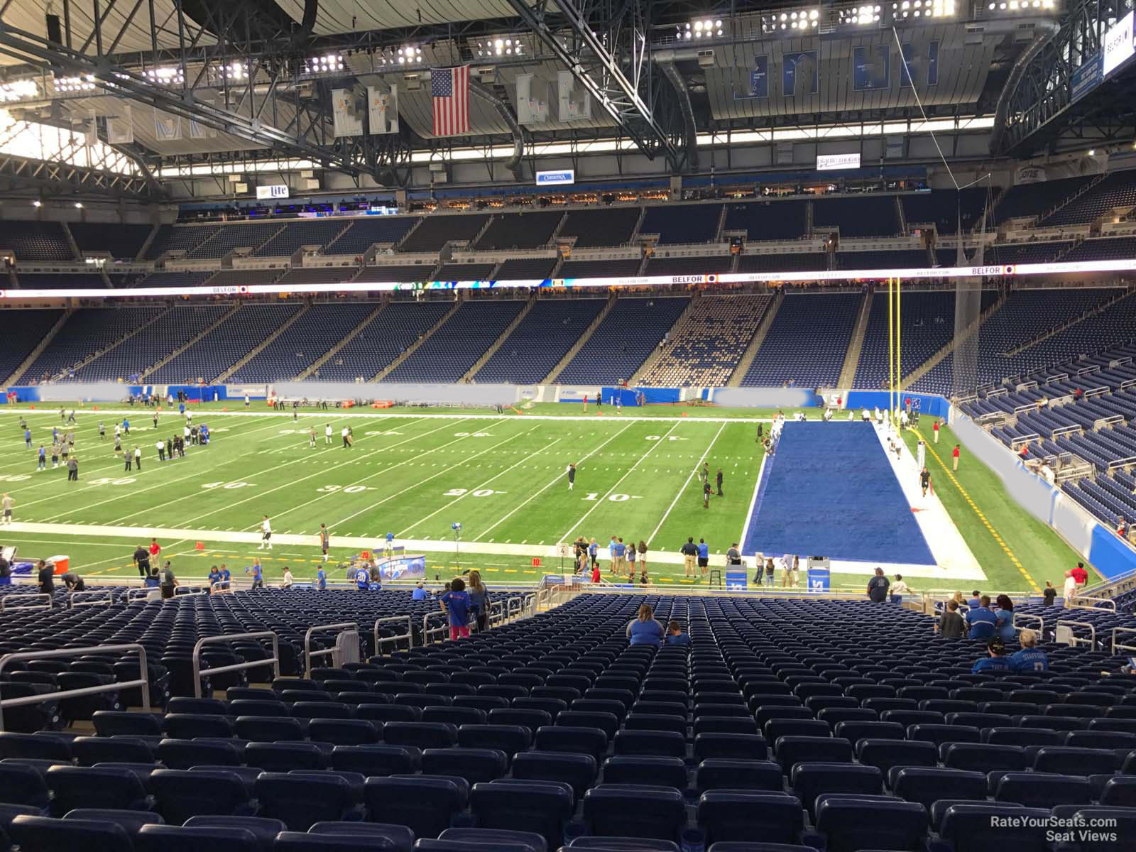 section 110, row 33 seat view  for football - ford field