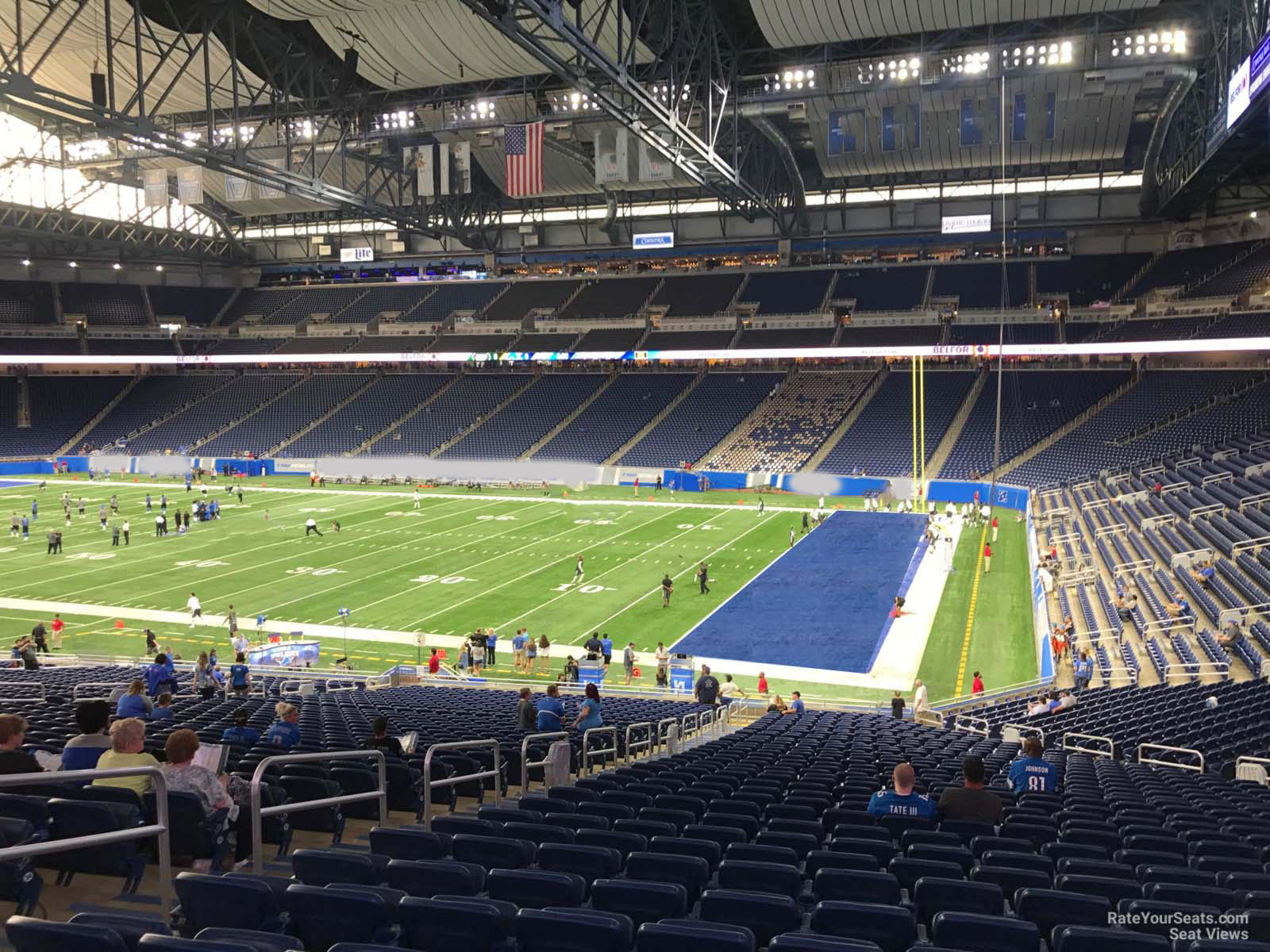section 111, row 33 seat view  for football - ford field