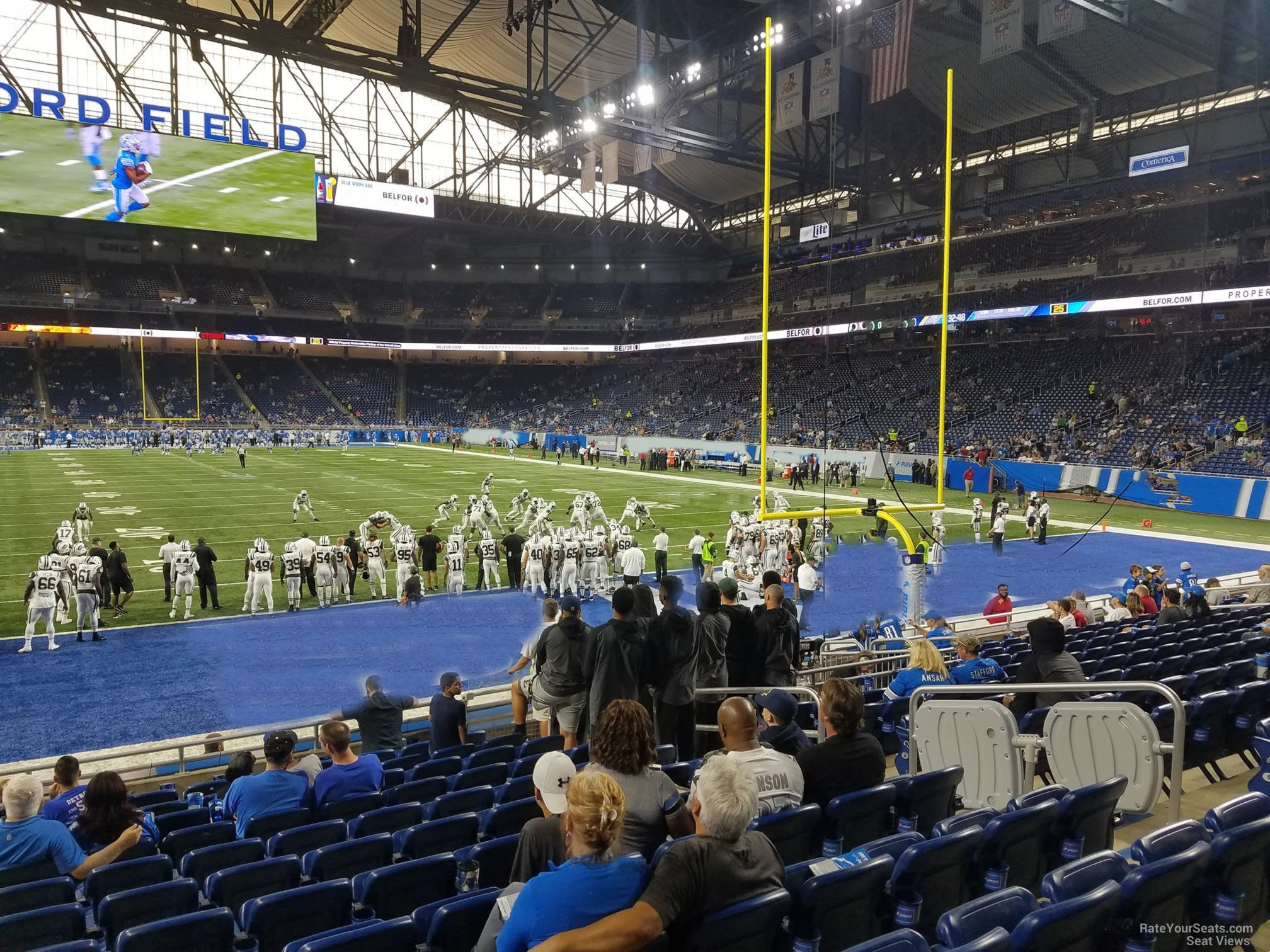 Ford Field, section 119, row ADA, home of Detroit Lions, page 1