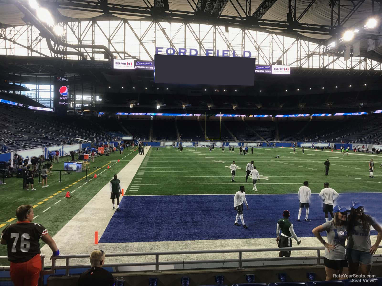 Ford Field, section 119, row ADA, home of Detroit Lions, page 1