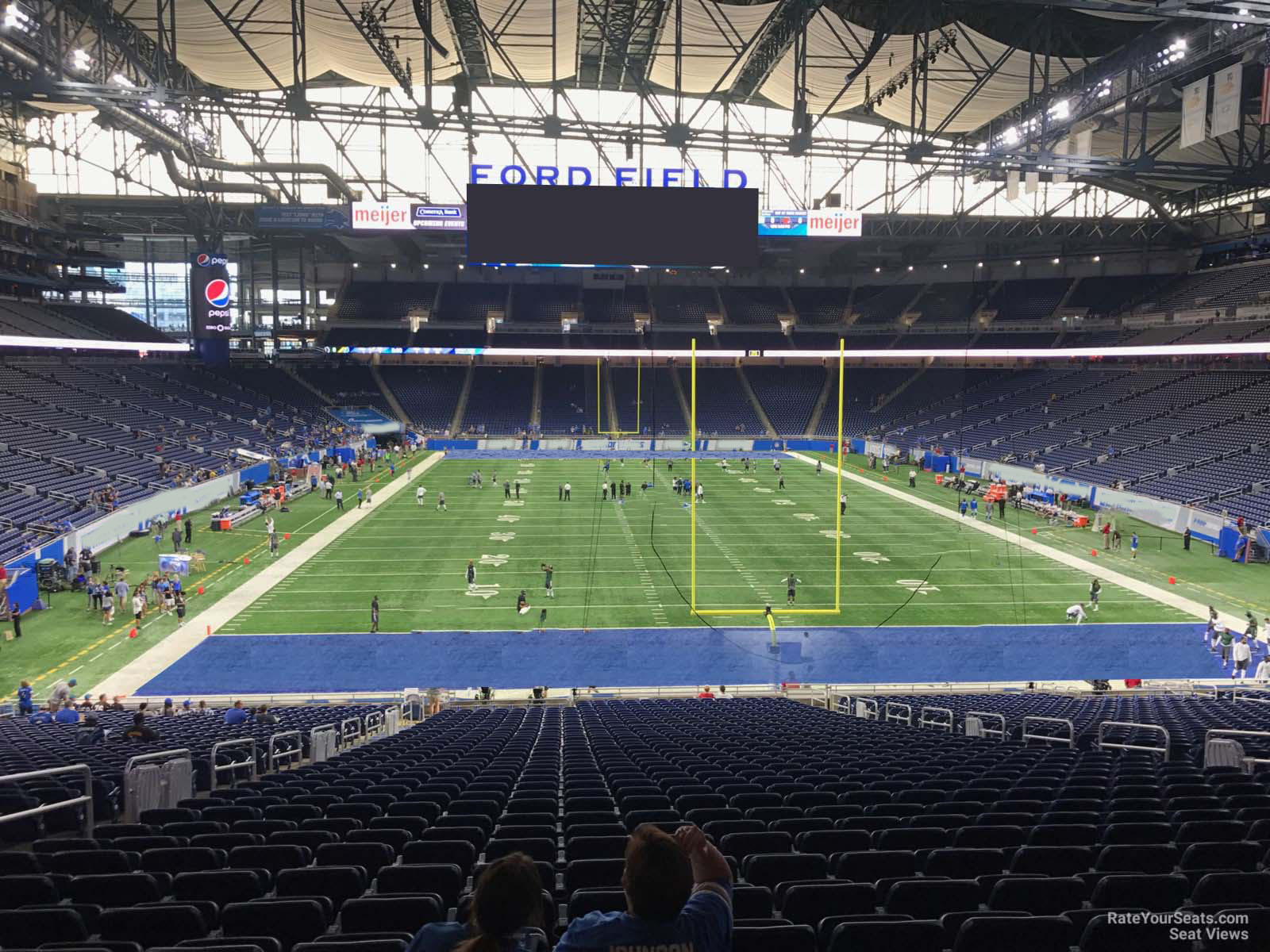section 116, row 33 seat view  for football - ford field