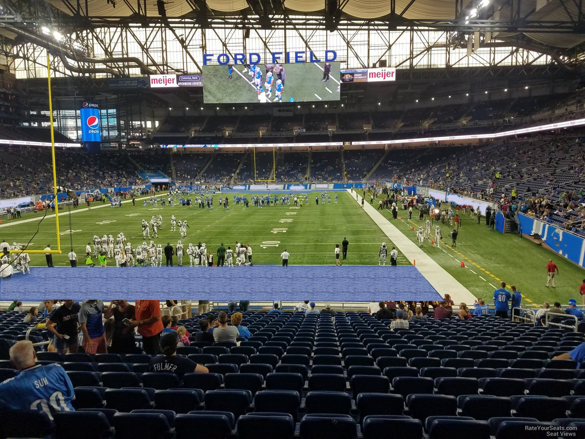 Section 128 at Ford Field 