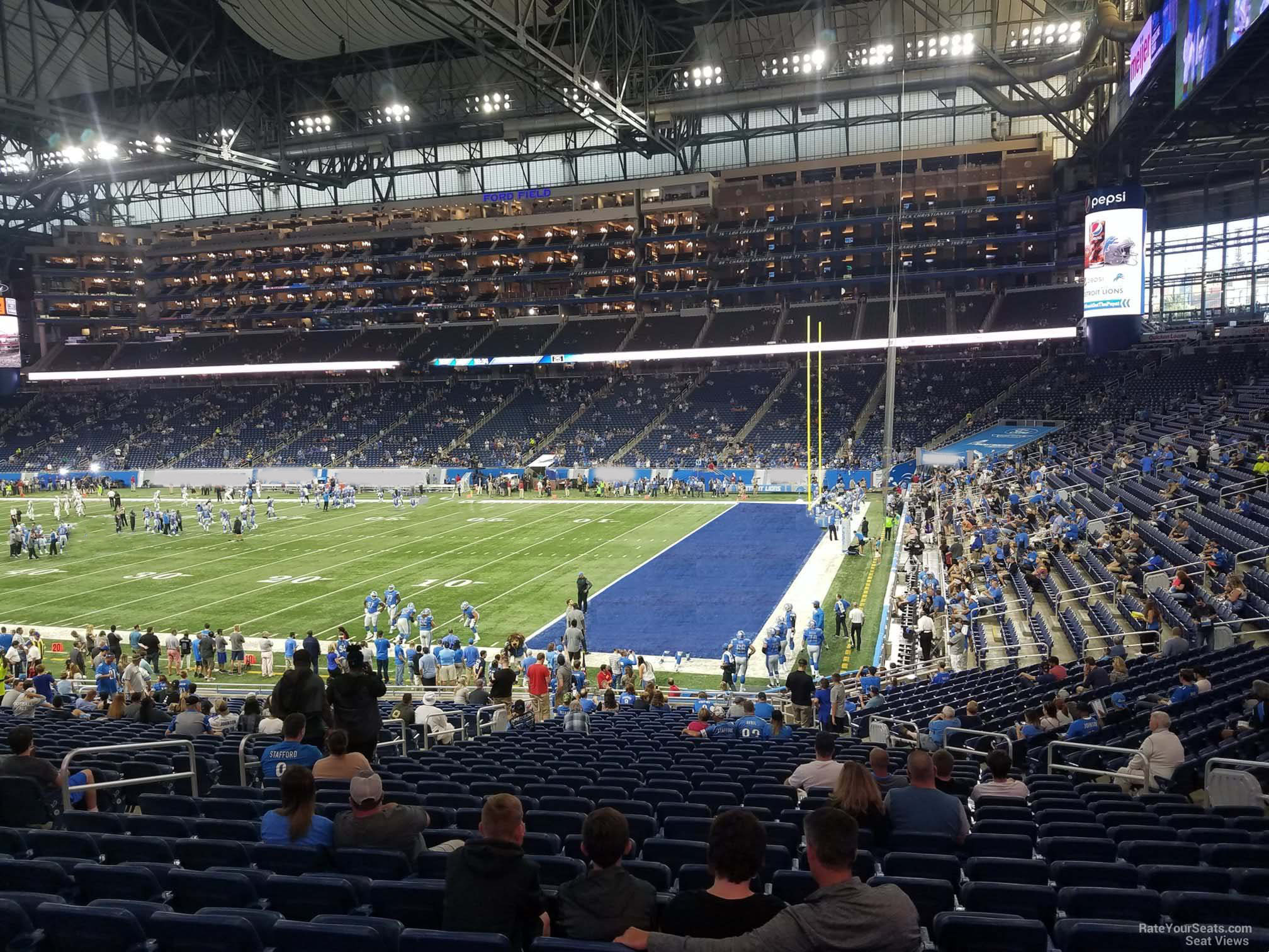 section 132, row 31 seat view  for football - ford field