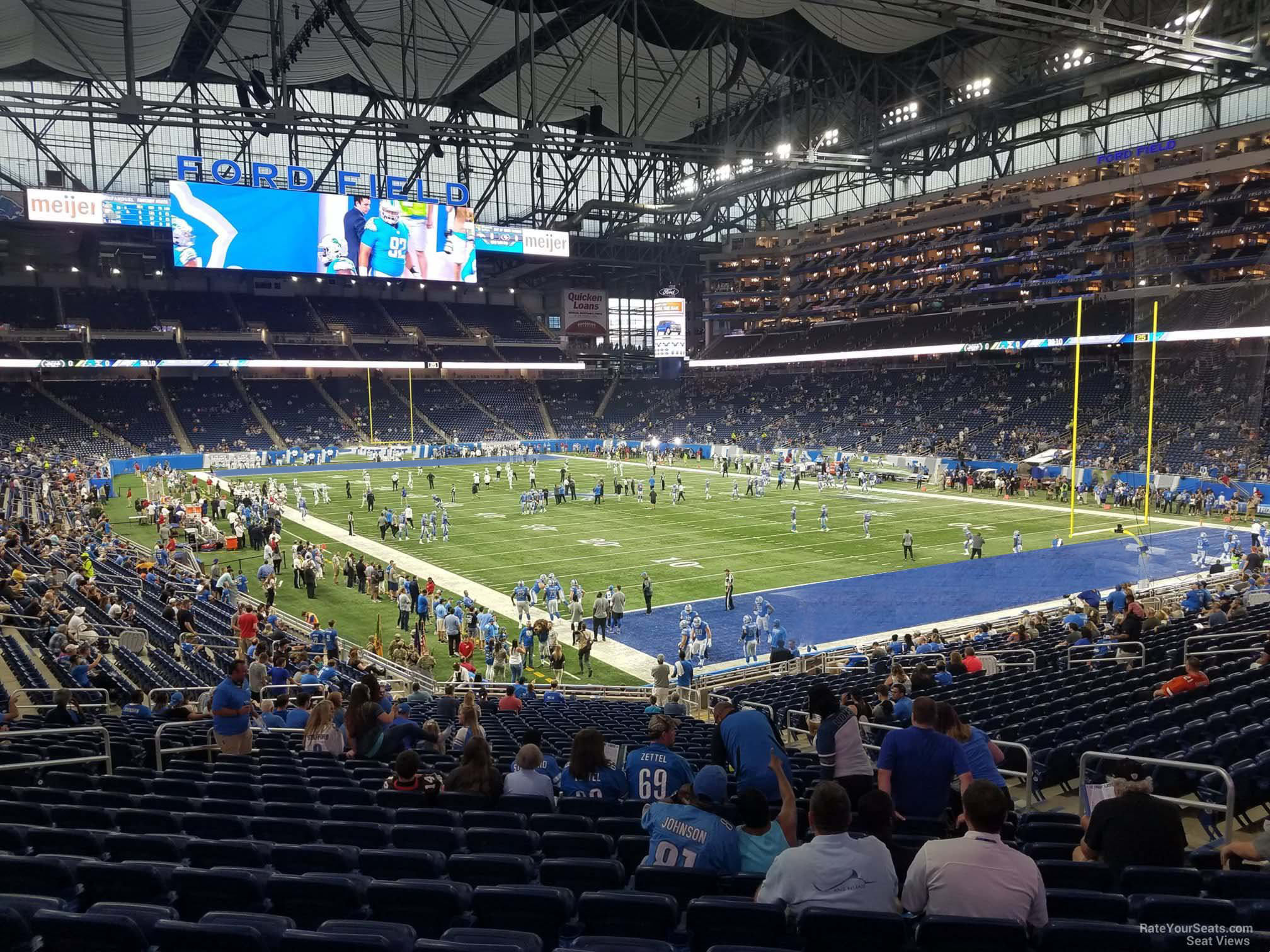 Section 134 at Ford Field RateYourSeats