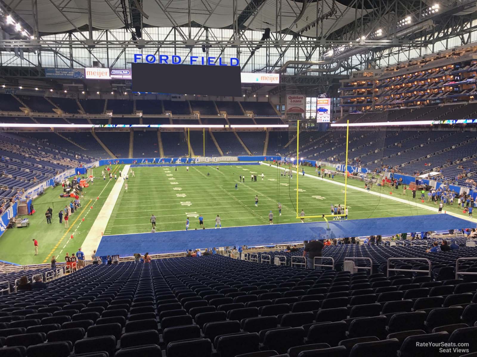 section 136, row 33 seat view  for football - ford field