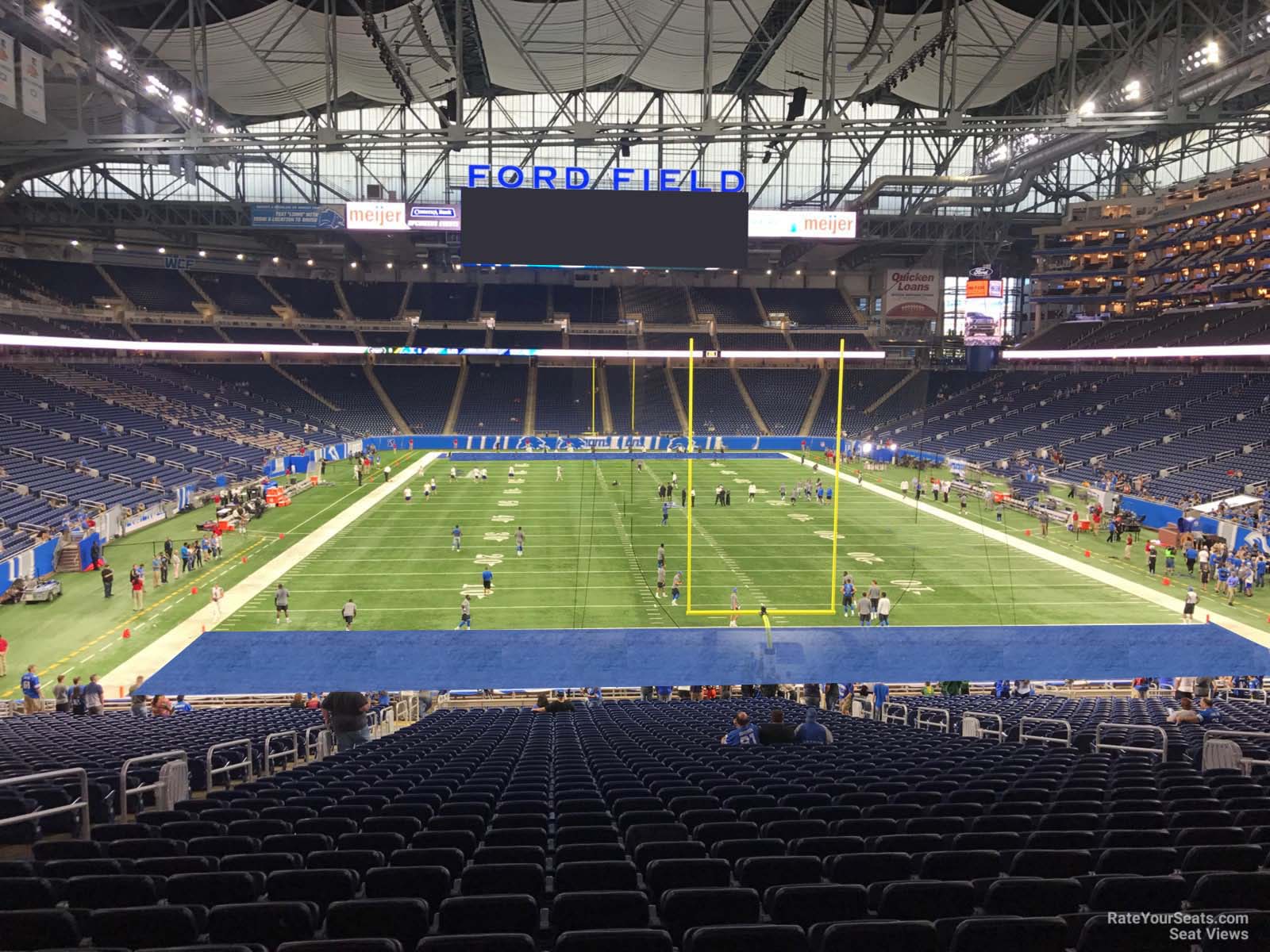 section 137, row 33 seat view  for football - ford field