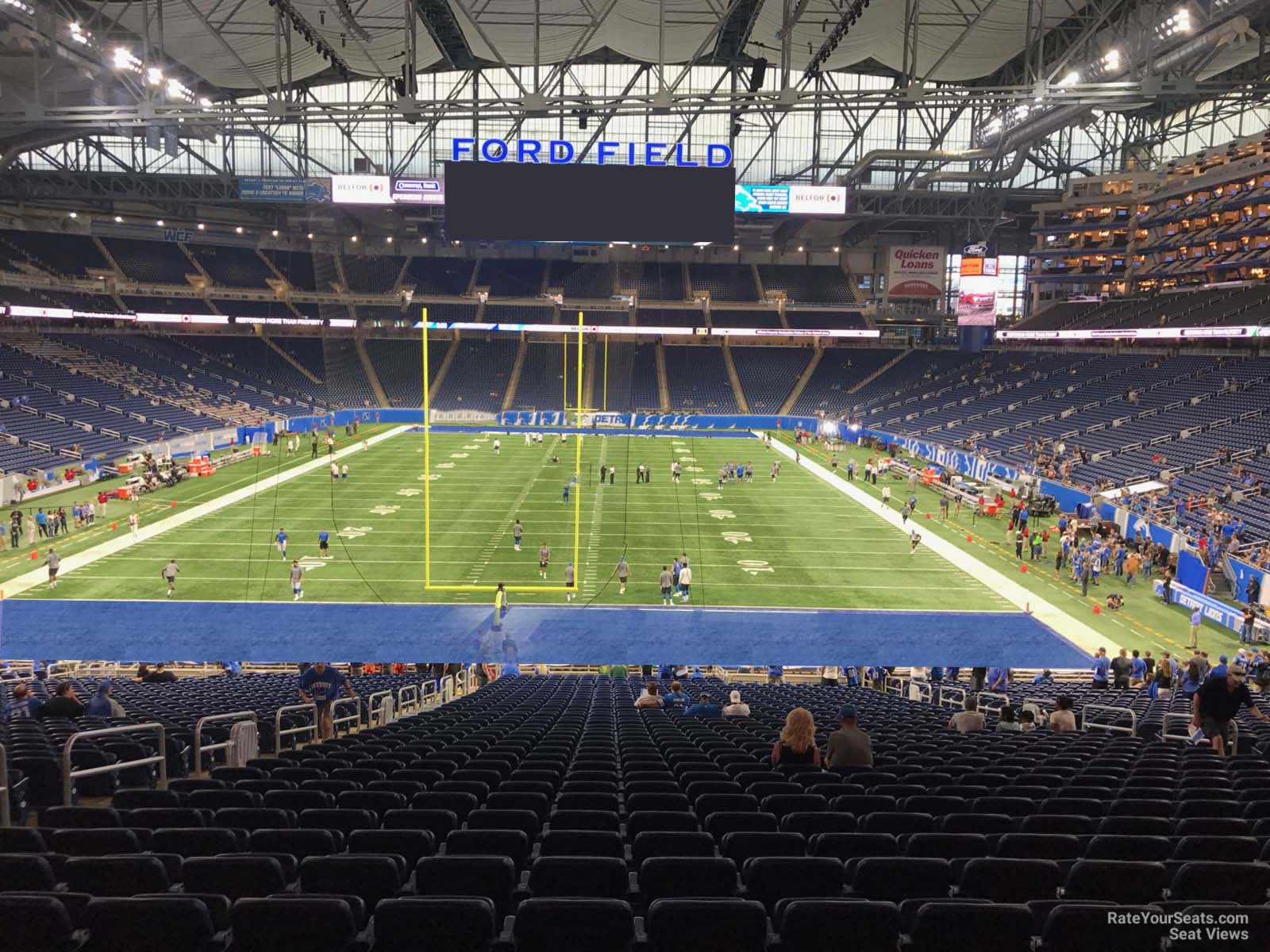 section 138, row 33 seat view  for football - ford field