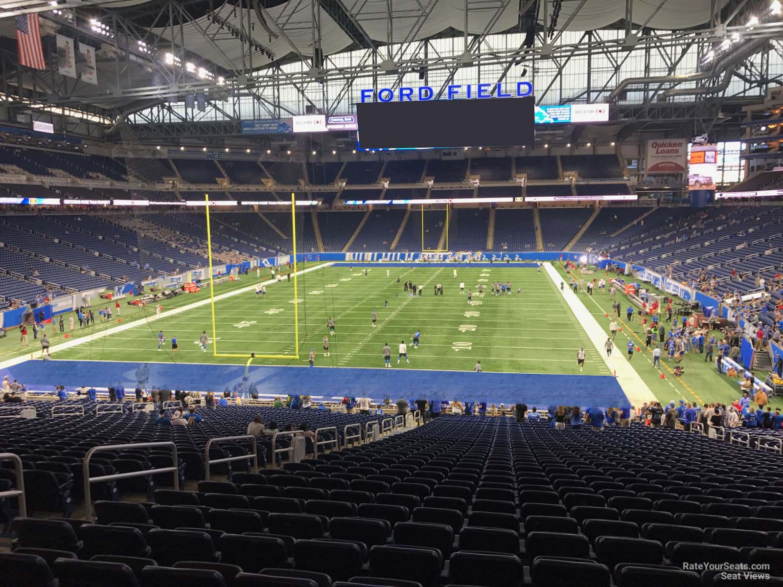 section 139, row 33 seat view  for football - ford field