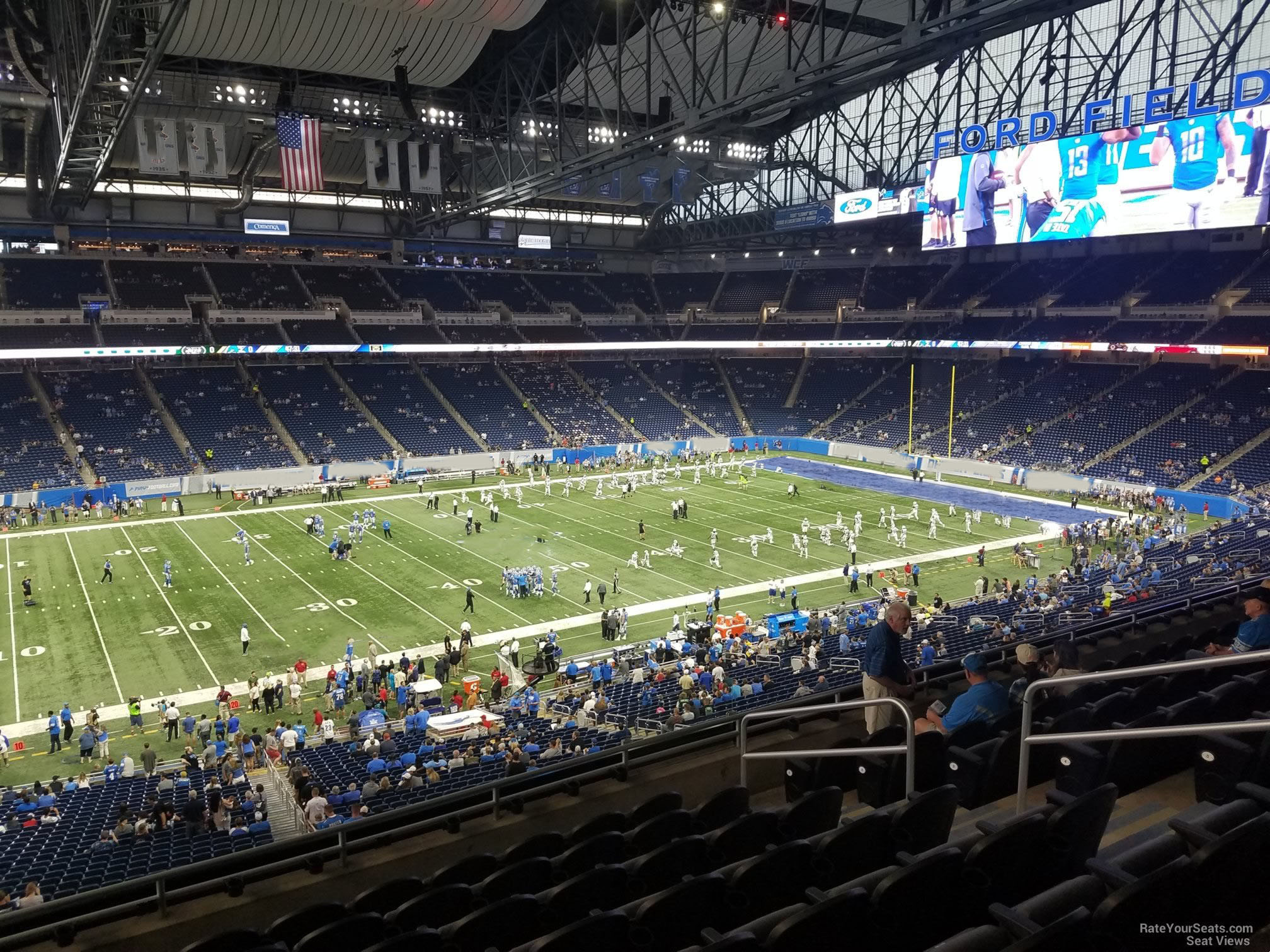 Ford Field, section 204, row 17, seat 5 - Detroit Lions vs Oakland Raiders,  shared by sabresfan3383