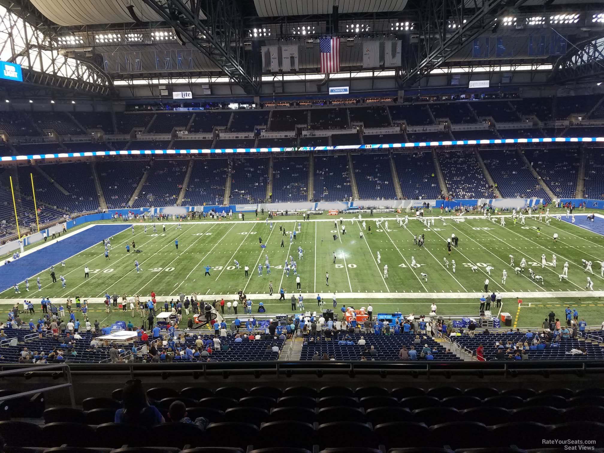 section 207, row 10 seat view  for football - ford field