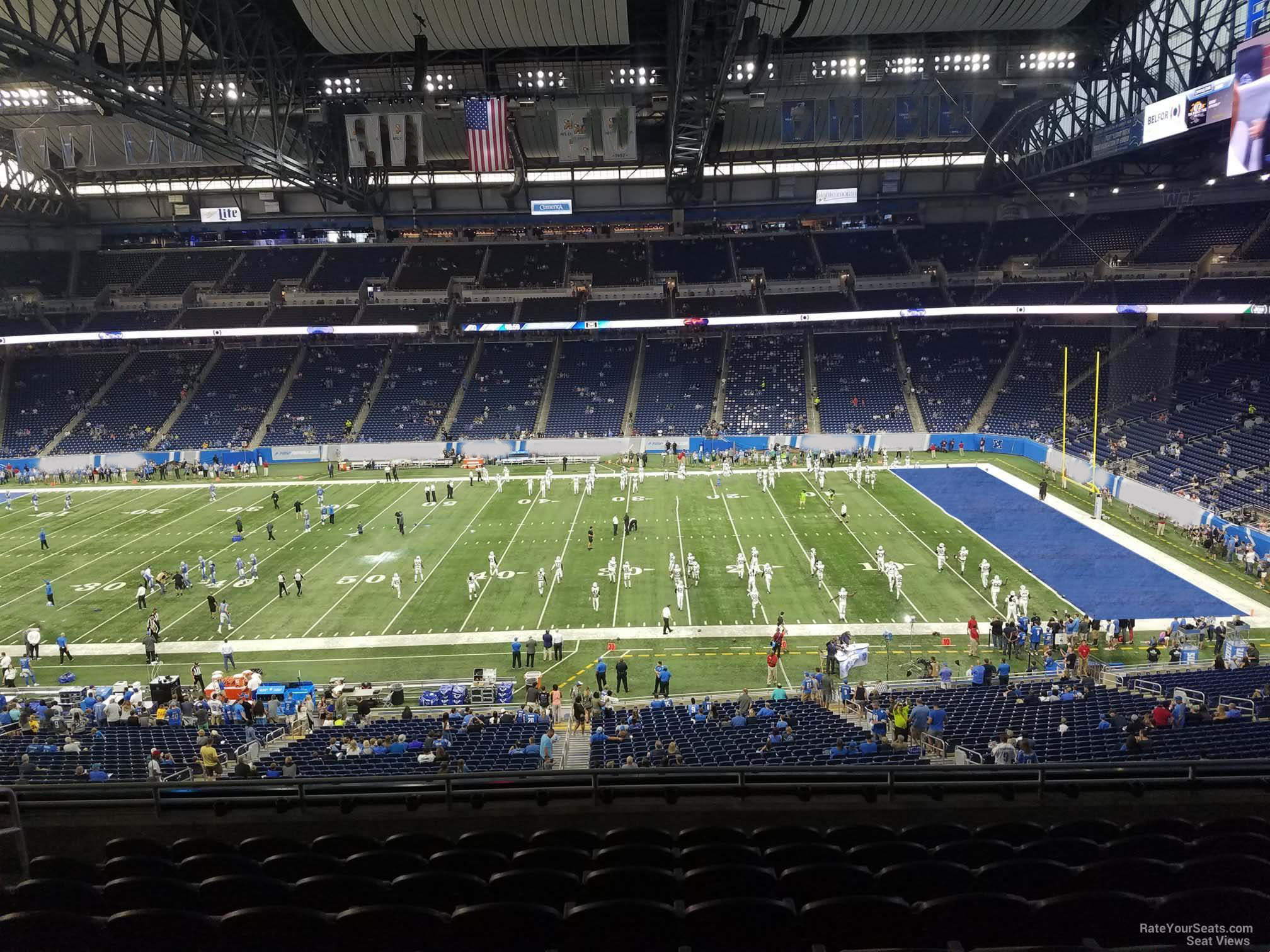section 209, row 10 seat view  for football - ford field