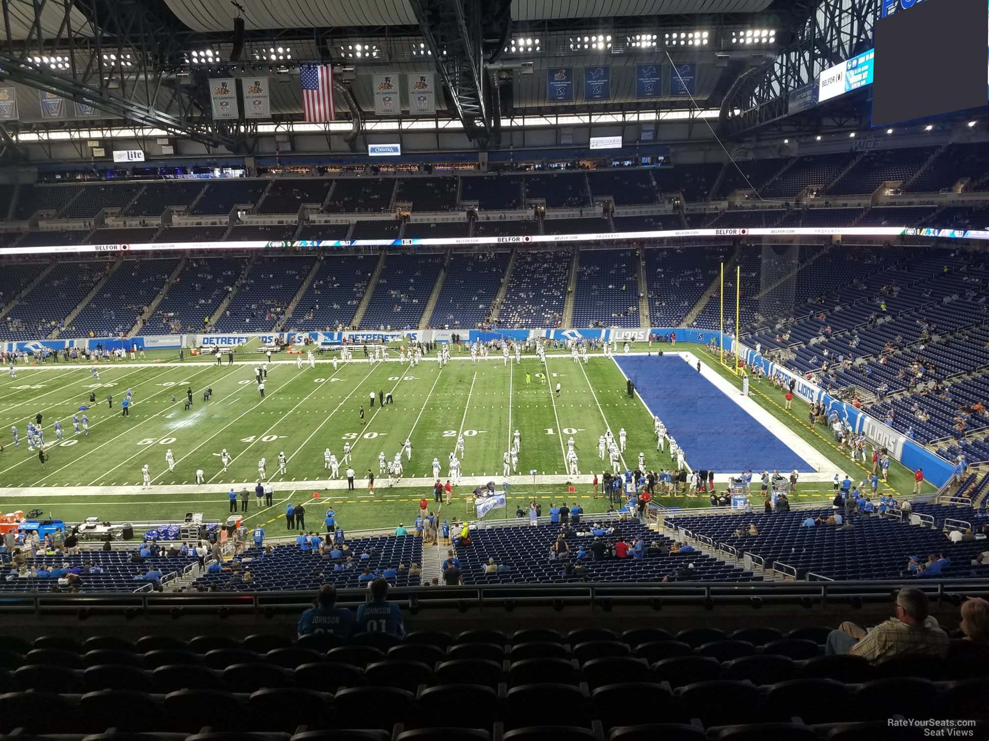 Ford Field Section 210 - Detroit Lions - RateYourSeats.com