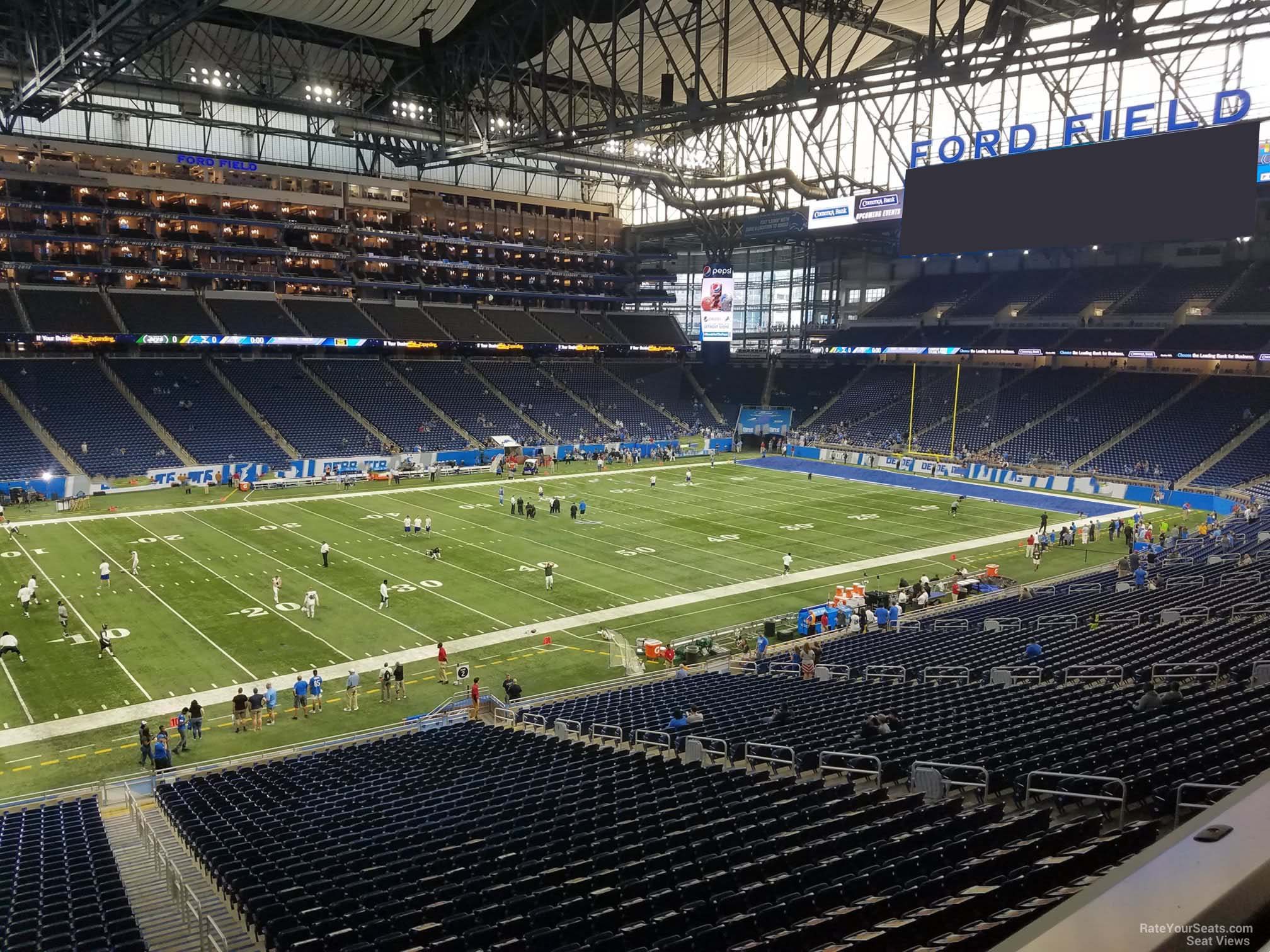 Ford Field, section 204, row 17, seat 5 - Detroit Lions vs Oakland Raiders,  shared by sabresfan3383