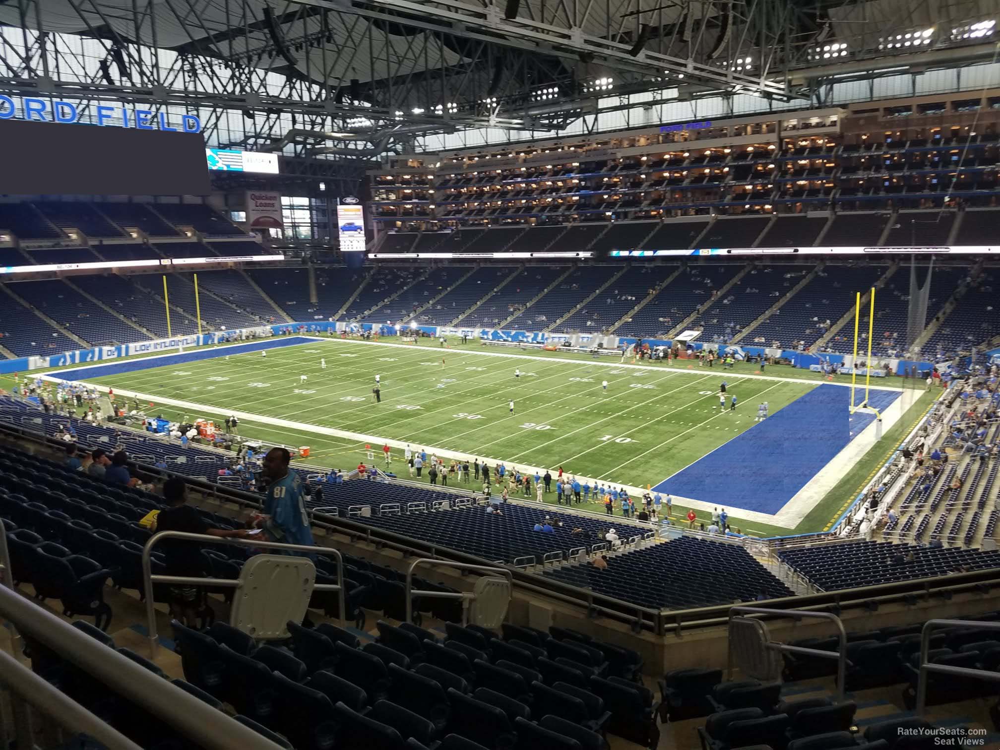 section 236, row 10 seat view  for football - ford field