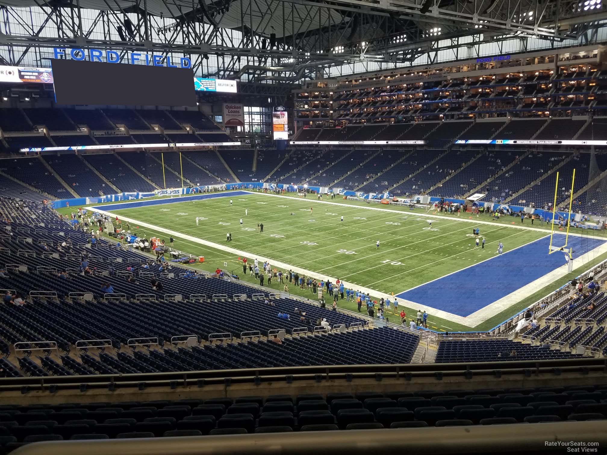section 237, row 10 seat view  for football - ford field
