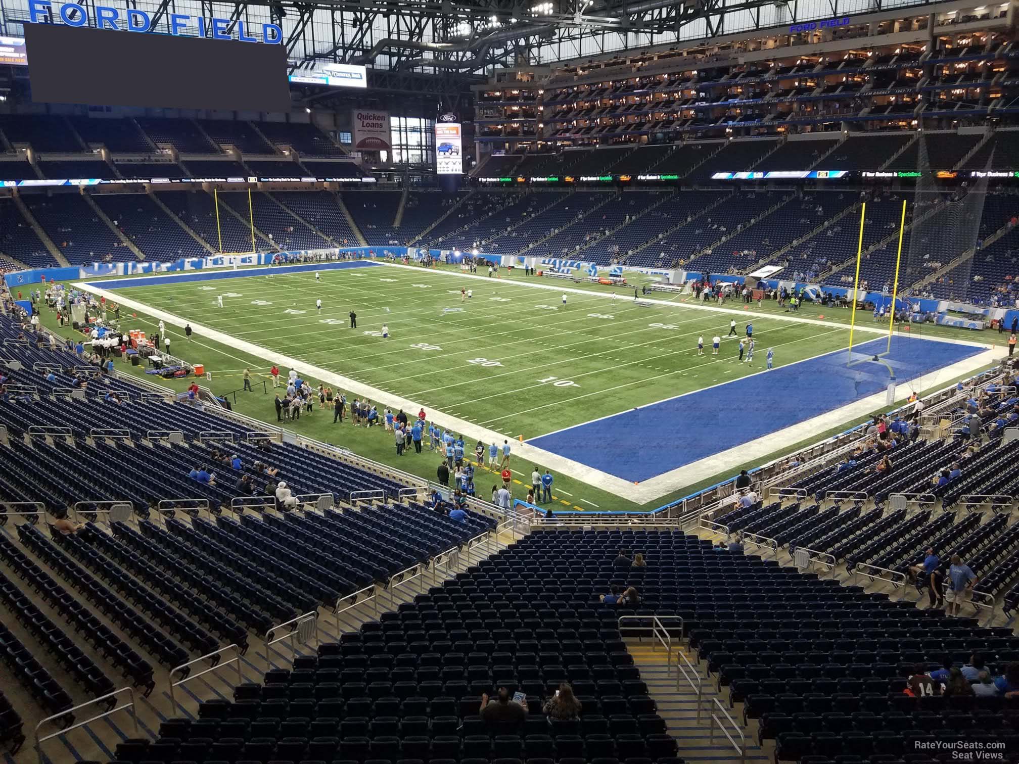 section 238, row 1 seat view  for football - ford field