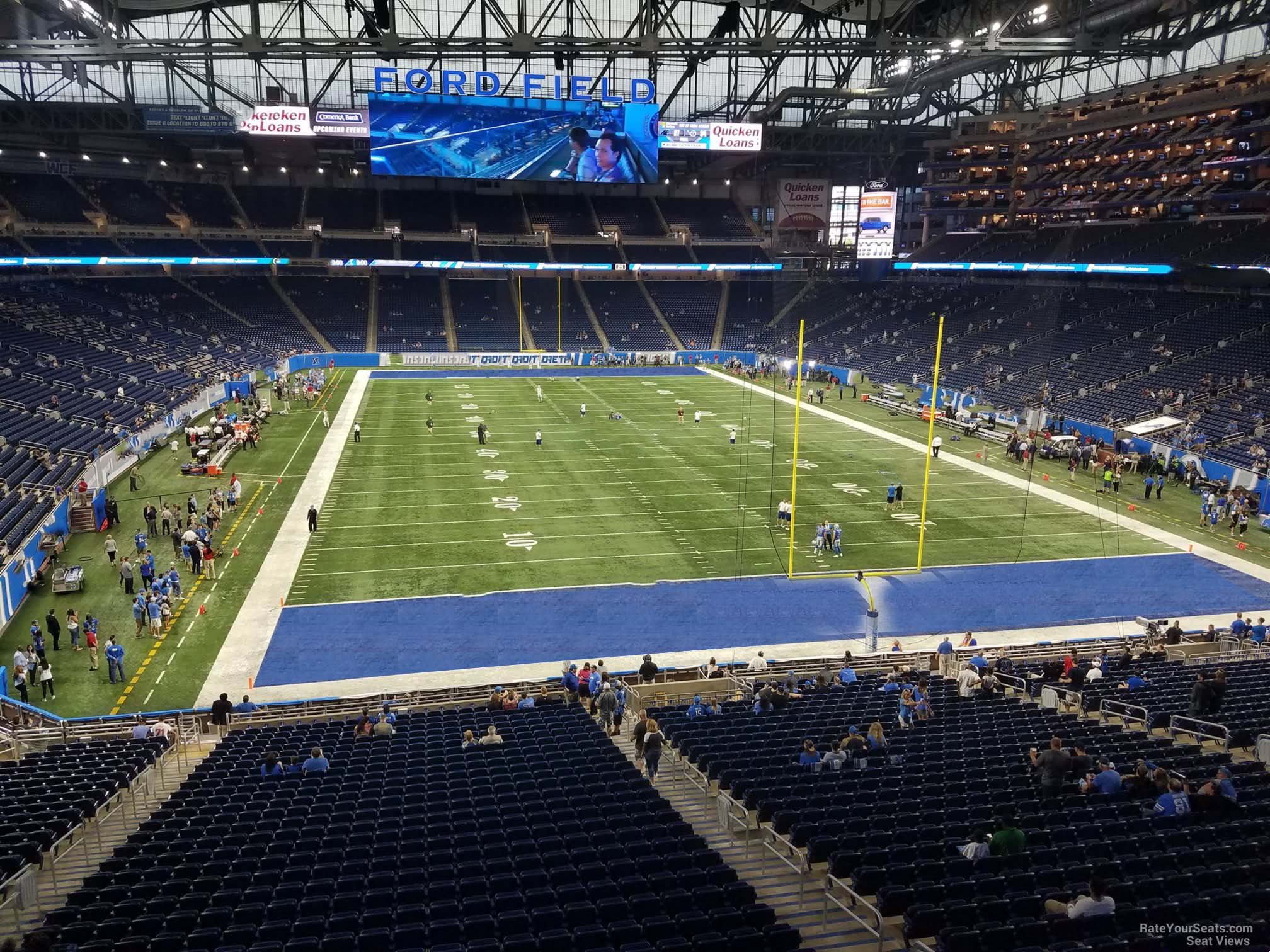 section 242, row 1 seat view  for football - ford field