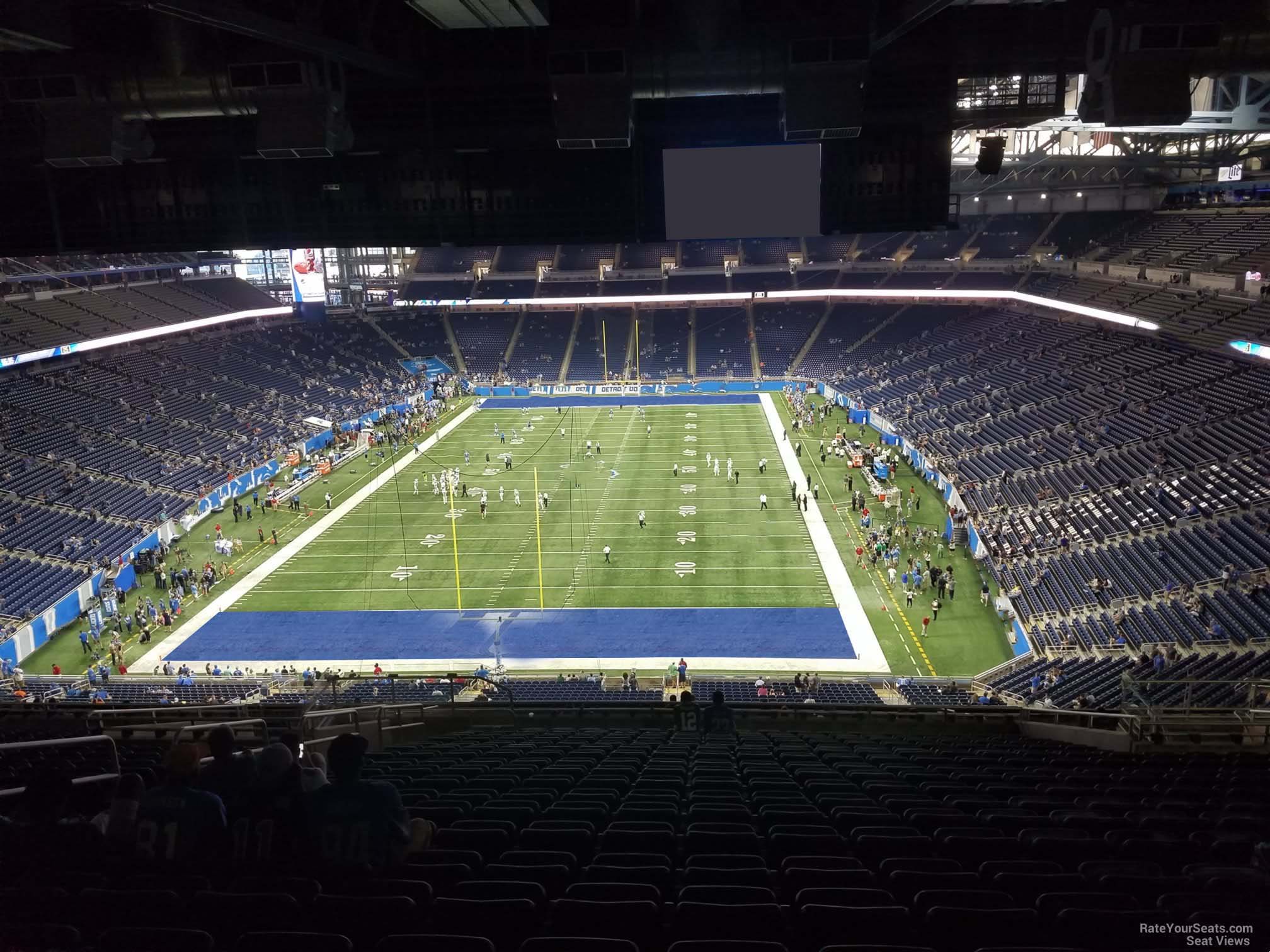 section 319, row 19 seat view  for football - ford field