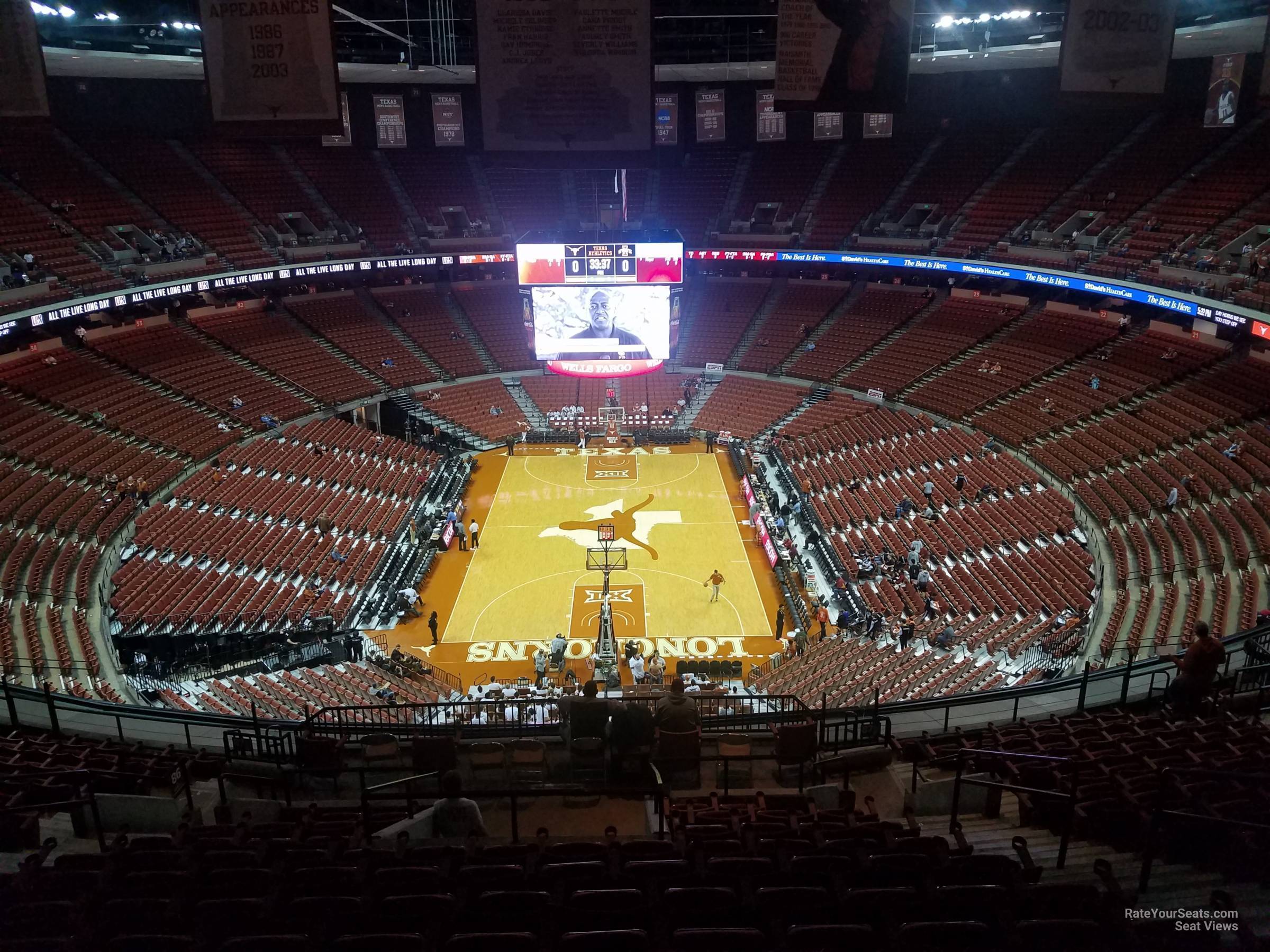 Frank Erwin Center Section 87 - Texas Basketball - Rateyourseats.com