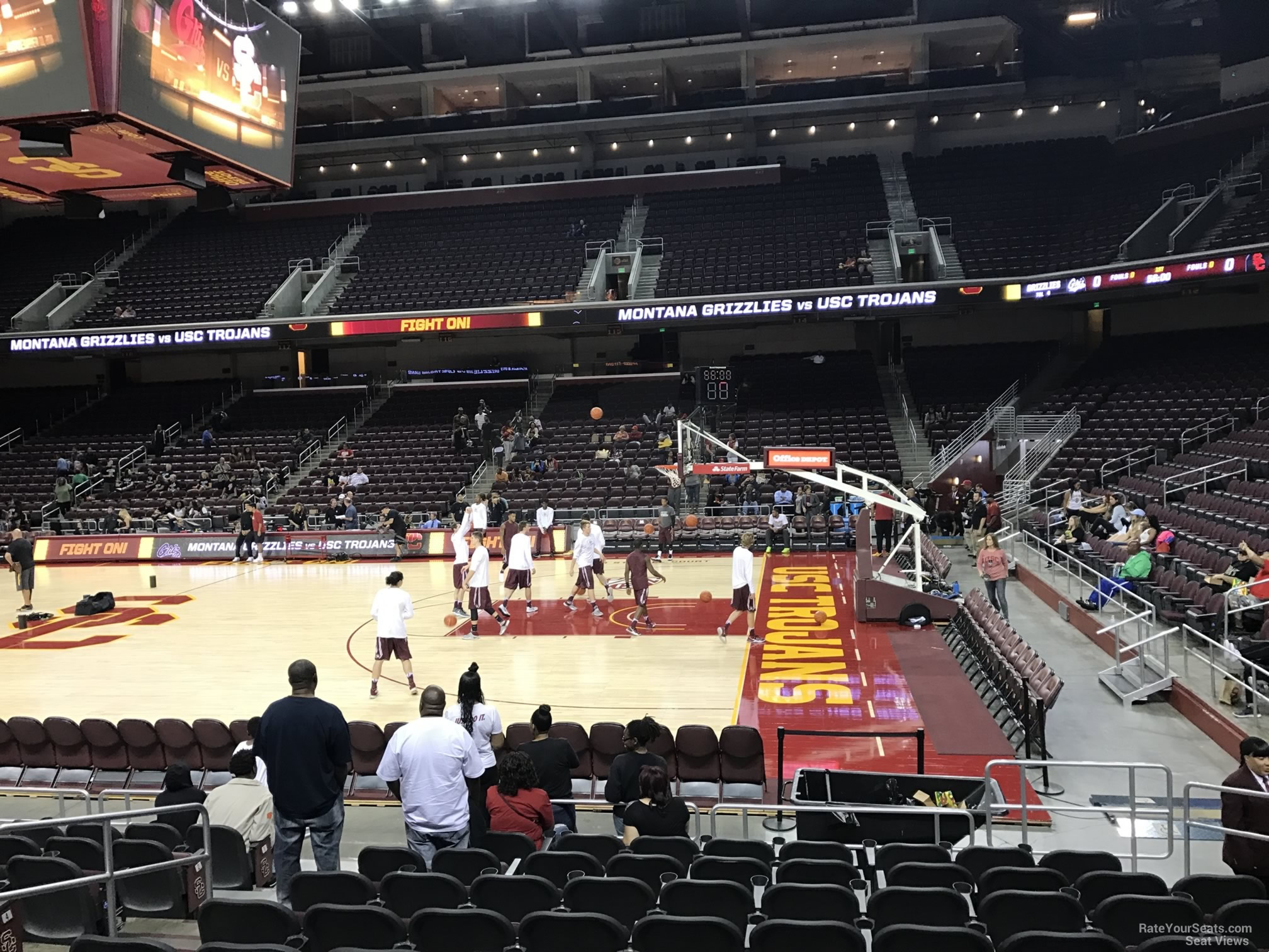 section 106, row 10 seat view  - galen center