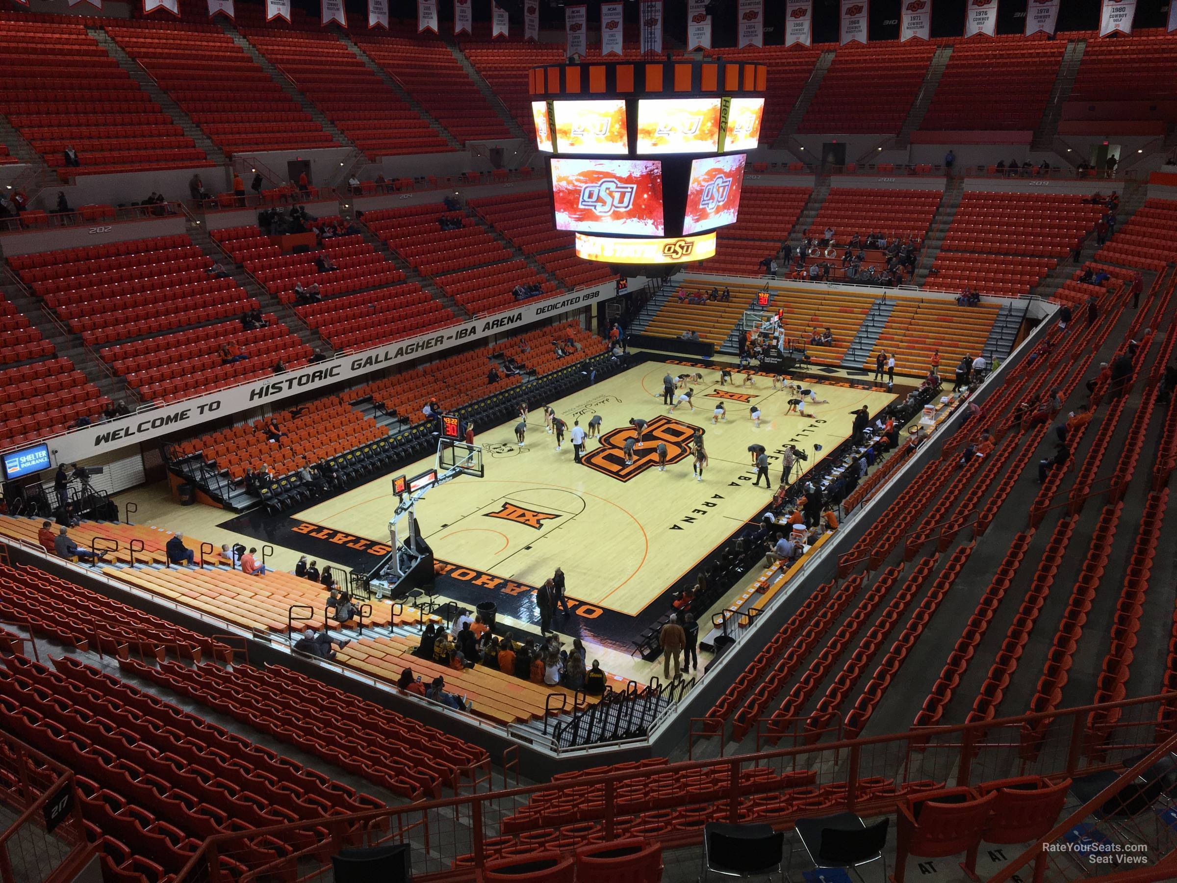 section 322, row 5 seat view  - gallagher-iba arena