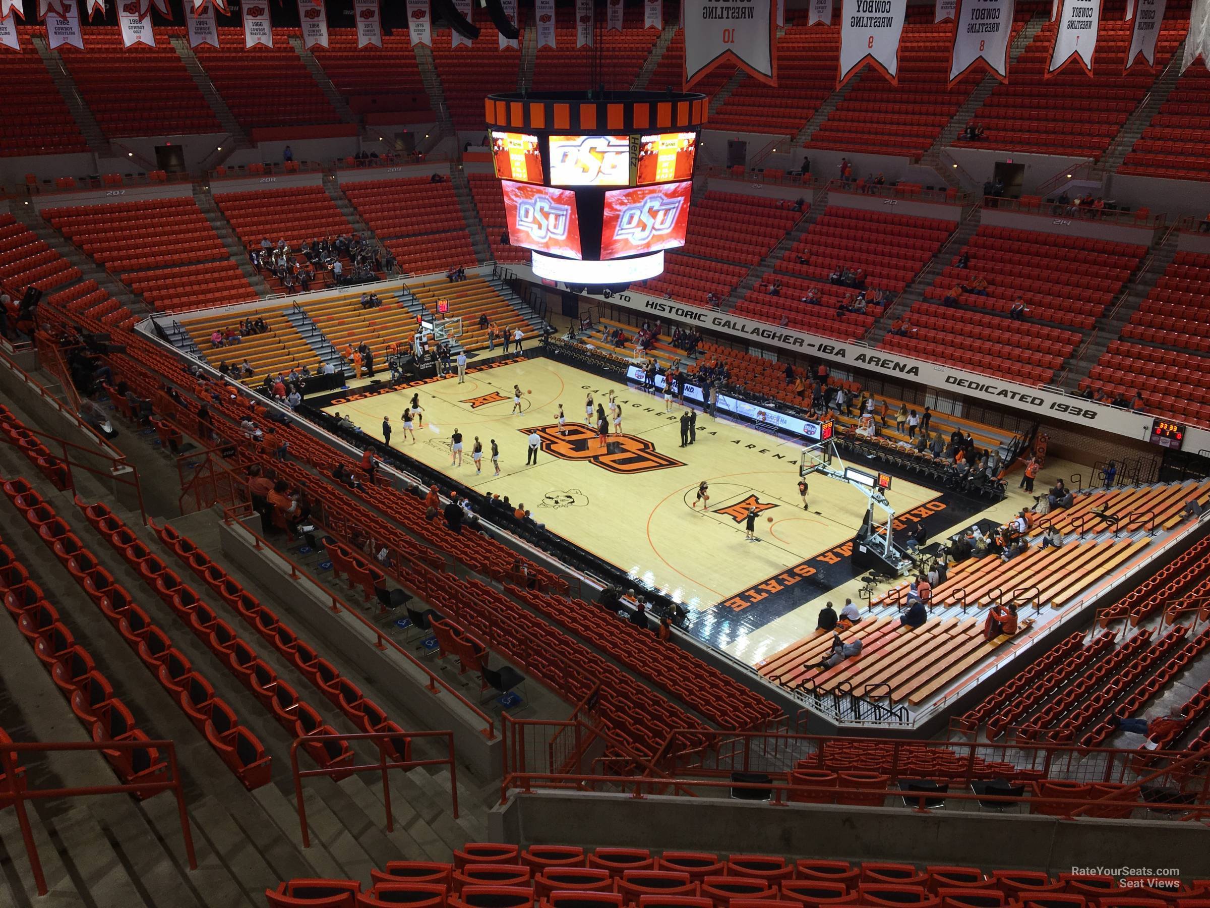 section 328, row 10 seat view  - gallagher-iba arena