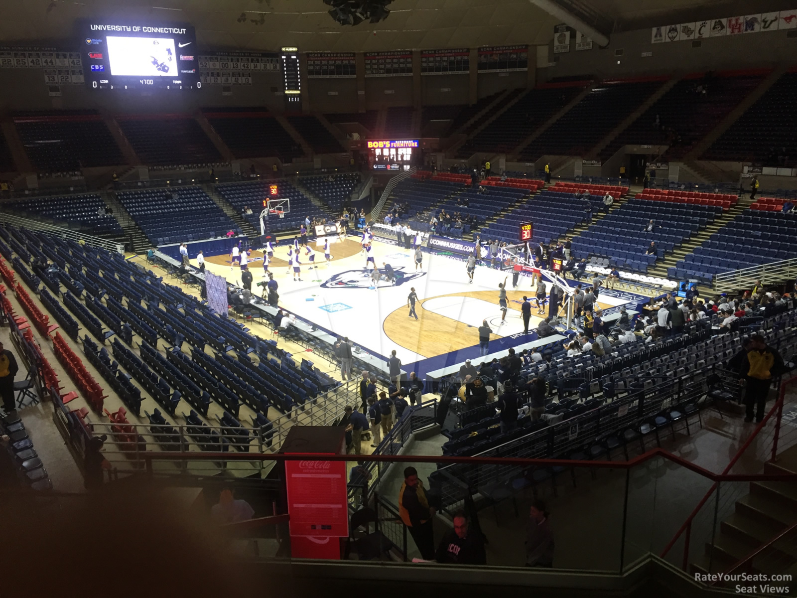 section 1, row 9 seat view  - gampel pavilion