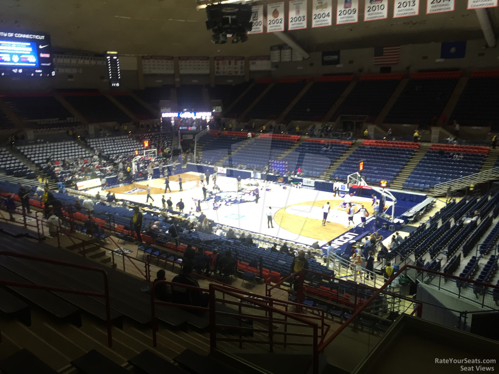 section 10, row n seat view  - gampel pavilion